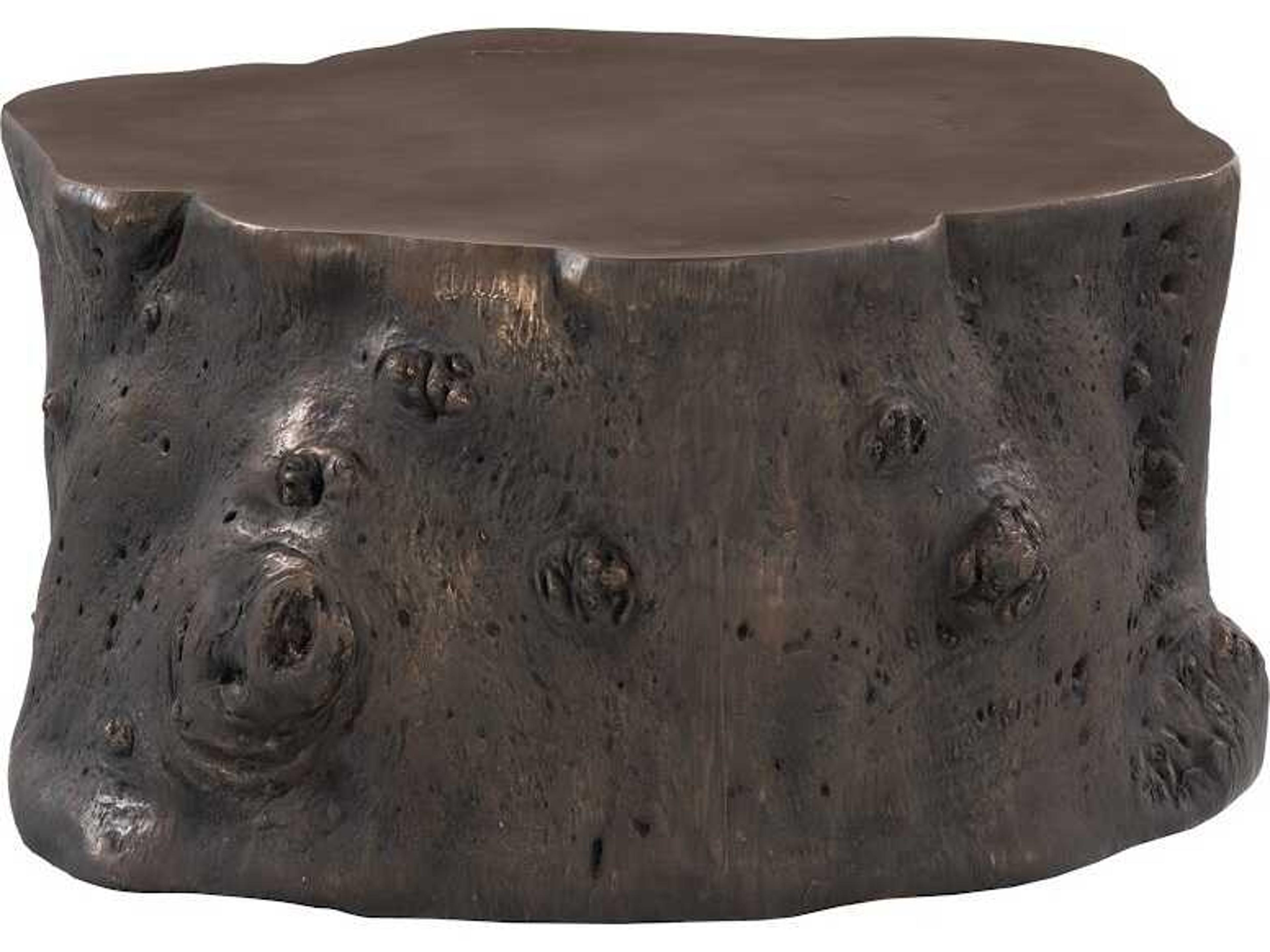 Log Coffee Table Cast Naturals Bronze