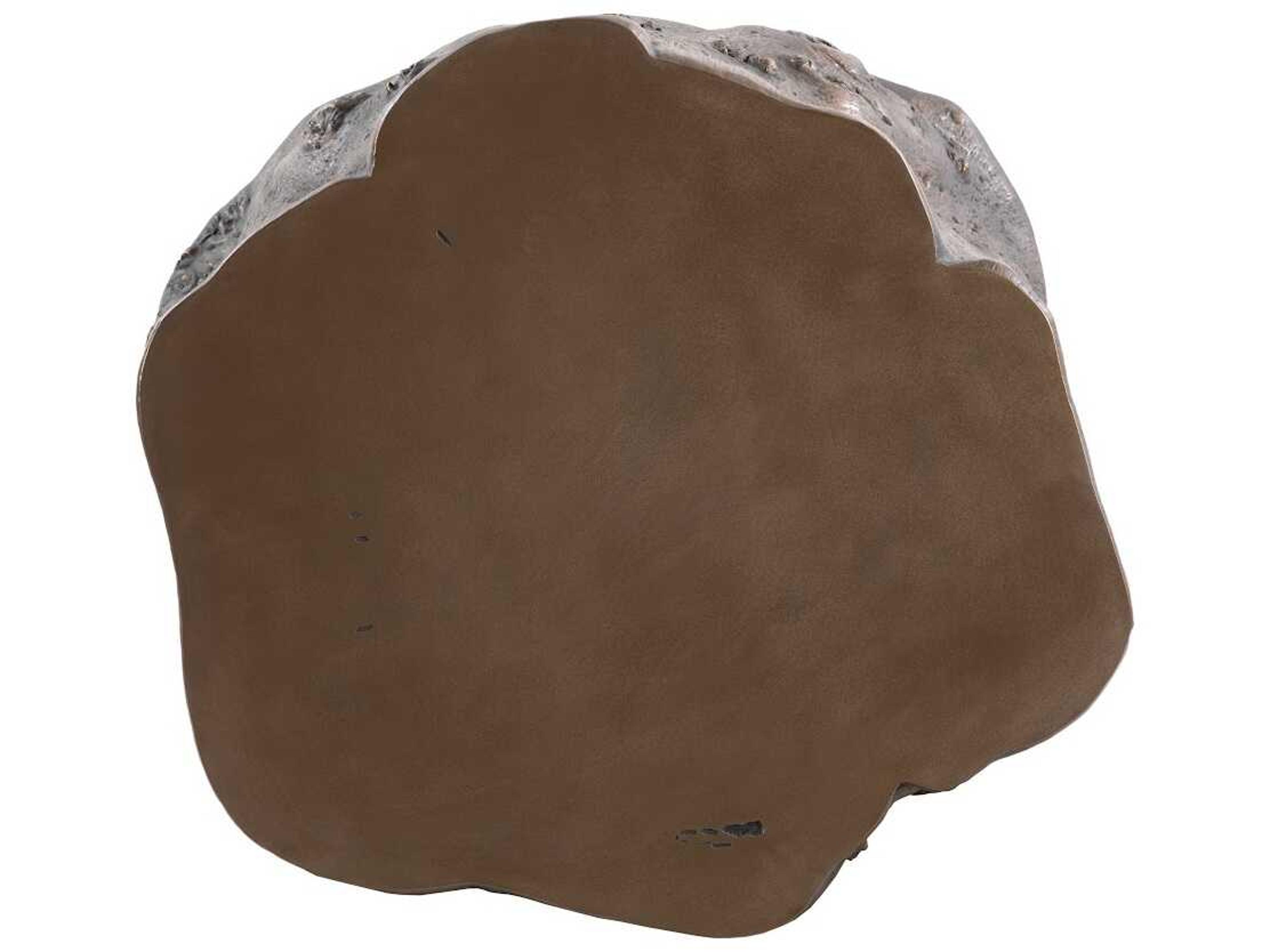 Phillips Collection Log Round Wood Bronze Coffee Table