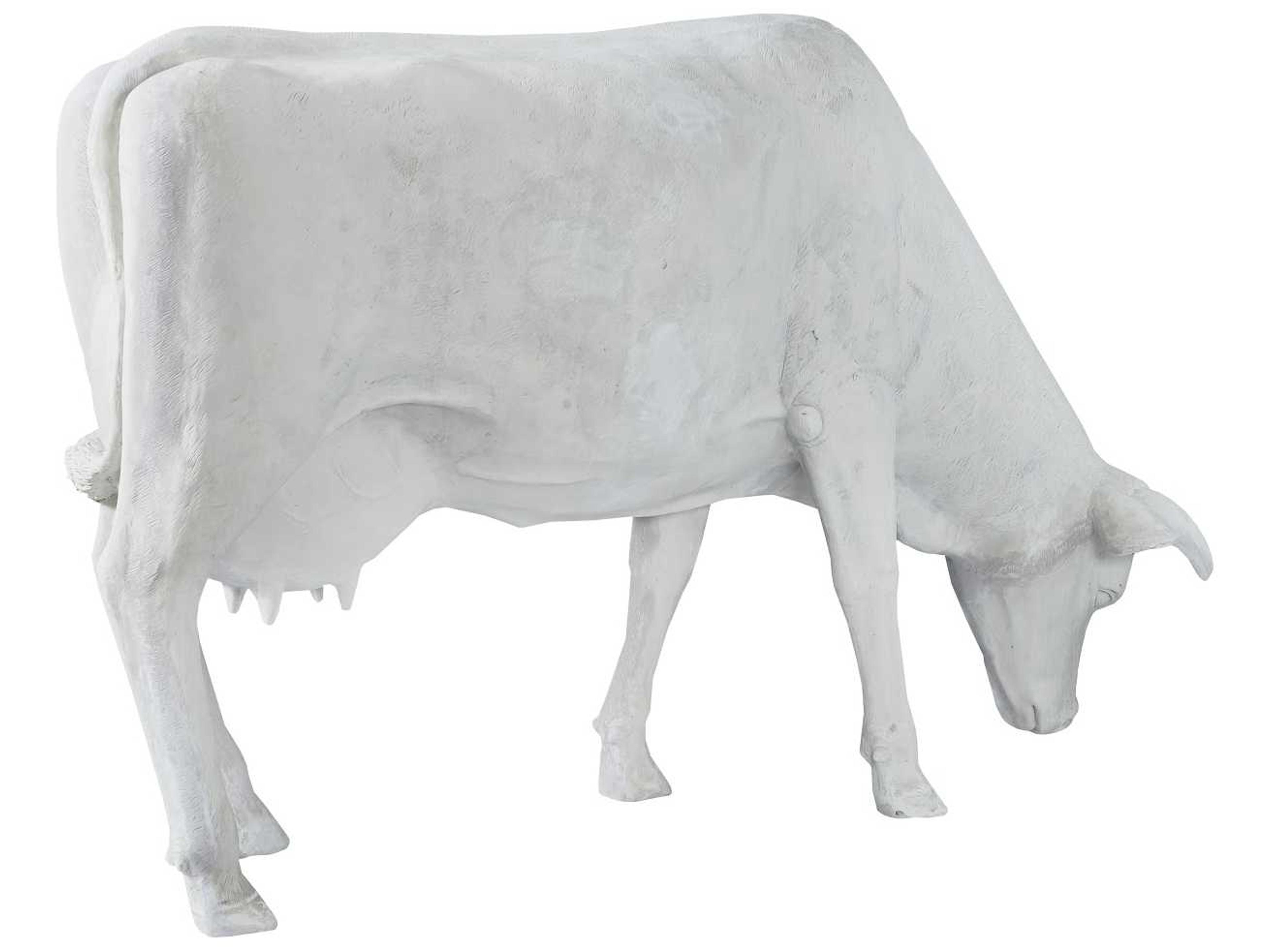Phillips Collection Off White Life Size Cow Sculpture
