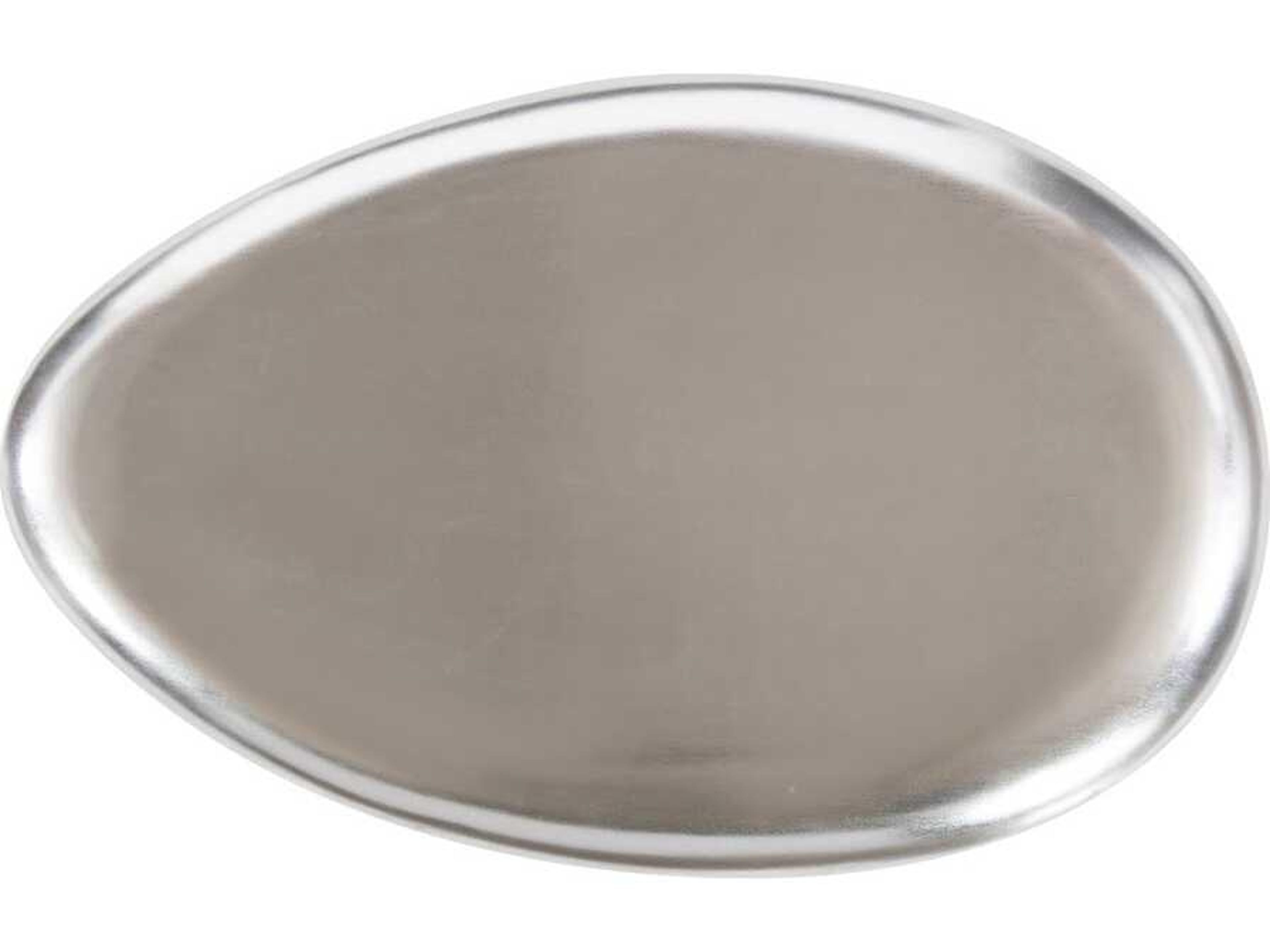 Phillips Collection Oval Resin Silver Leaf Coffee Table