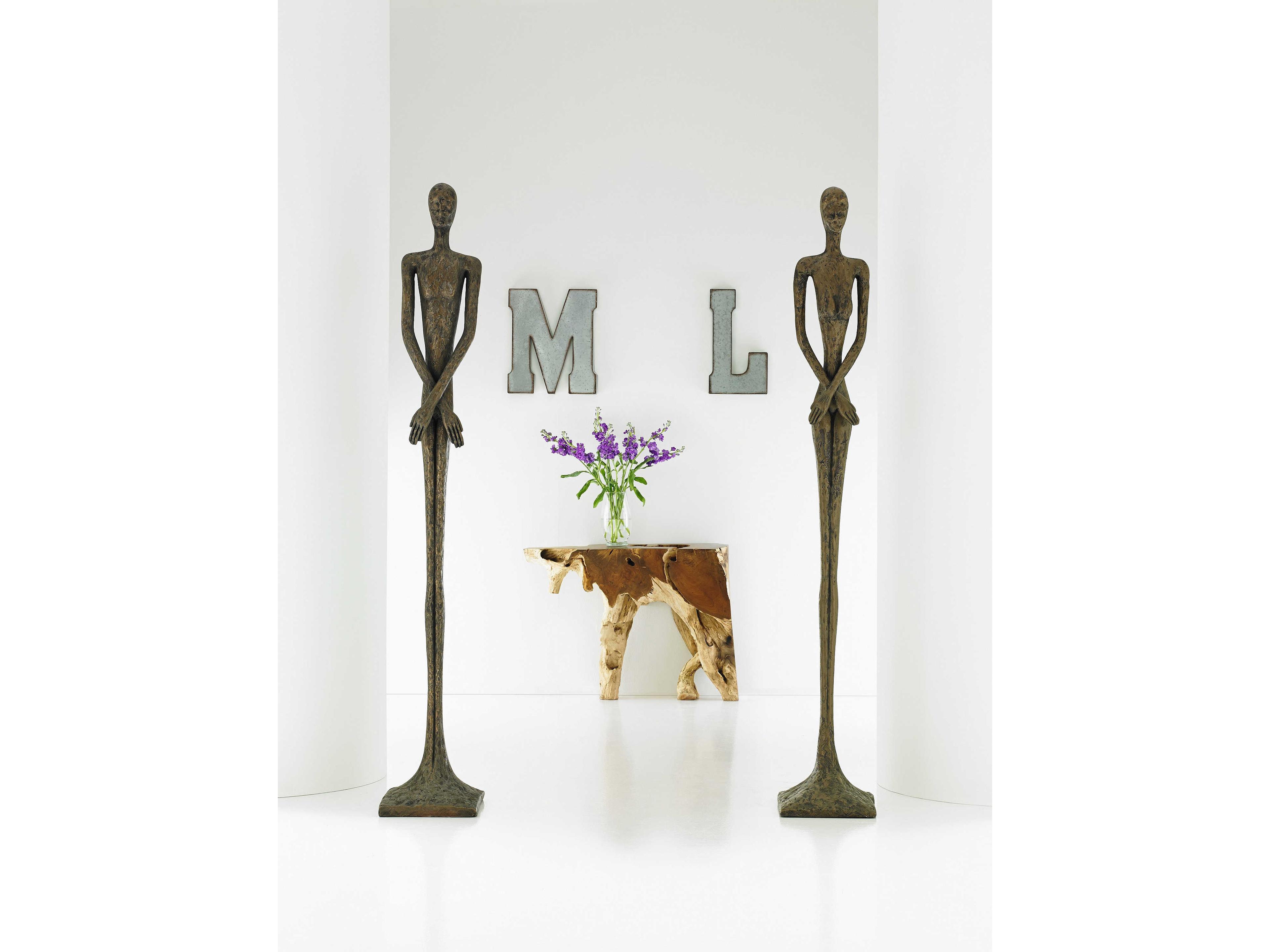 Phillips Collection Outdoor Bronze Skinny Male Sculpture