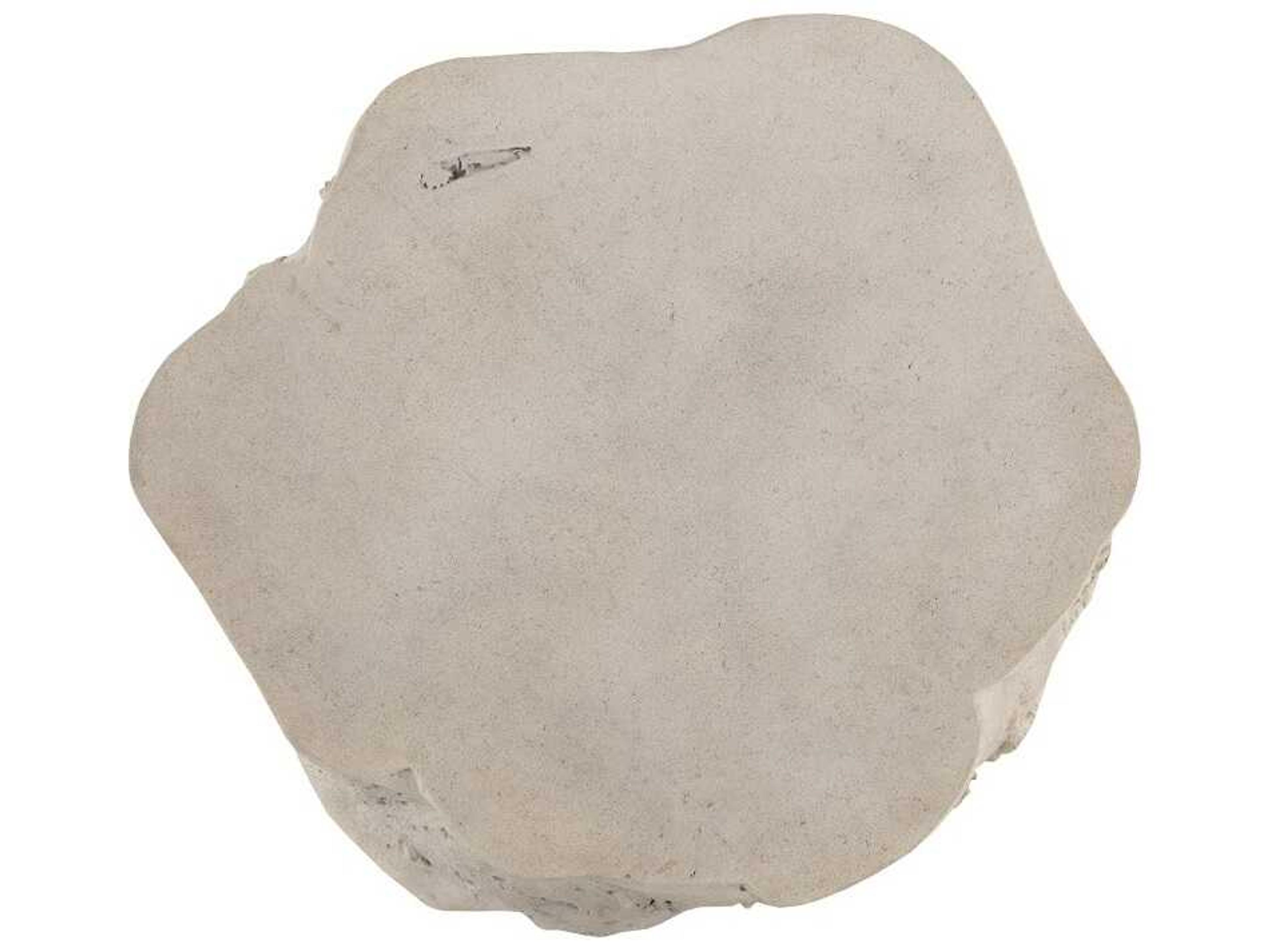 Phillips Collection Log Round Roman Stone Coffee Table