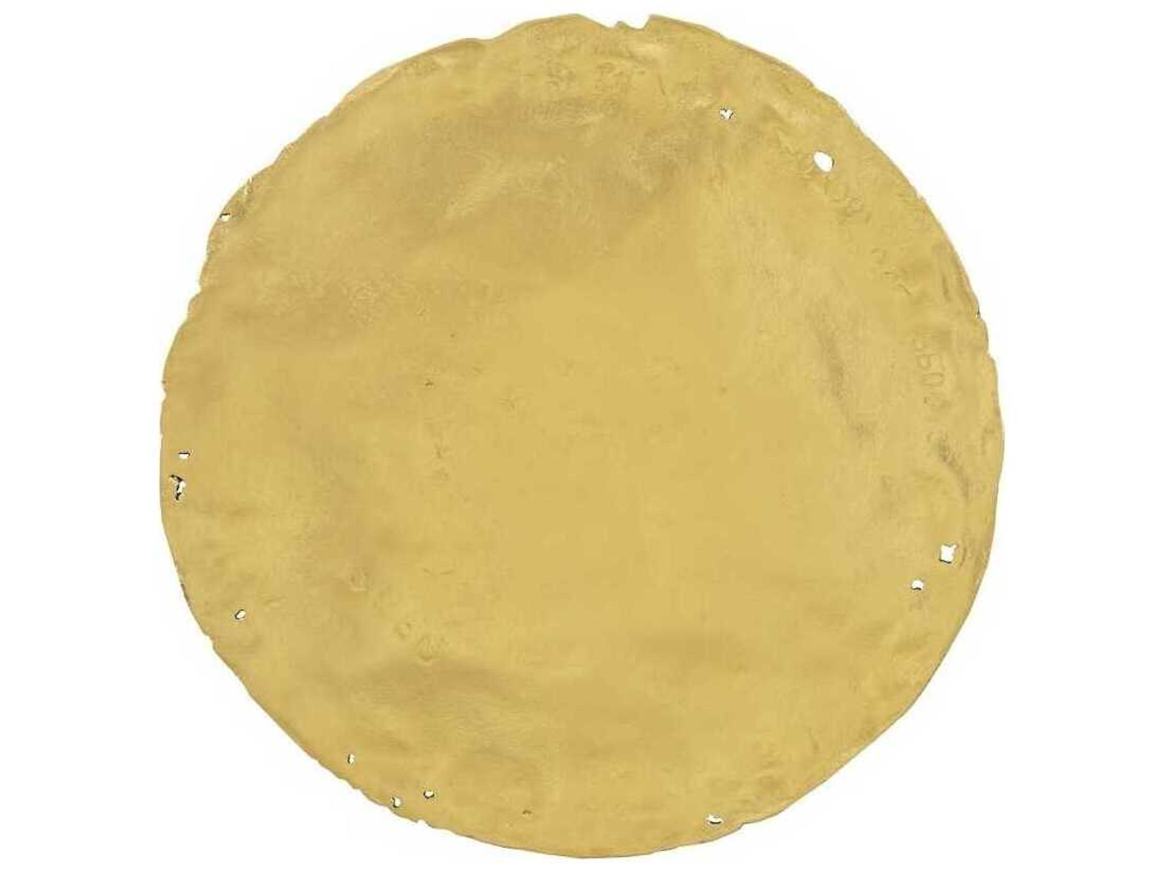 Phillips Collection Cast Oil Drum Wall Discs Gold Leaf 3D Wall Art Set of 4