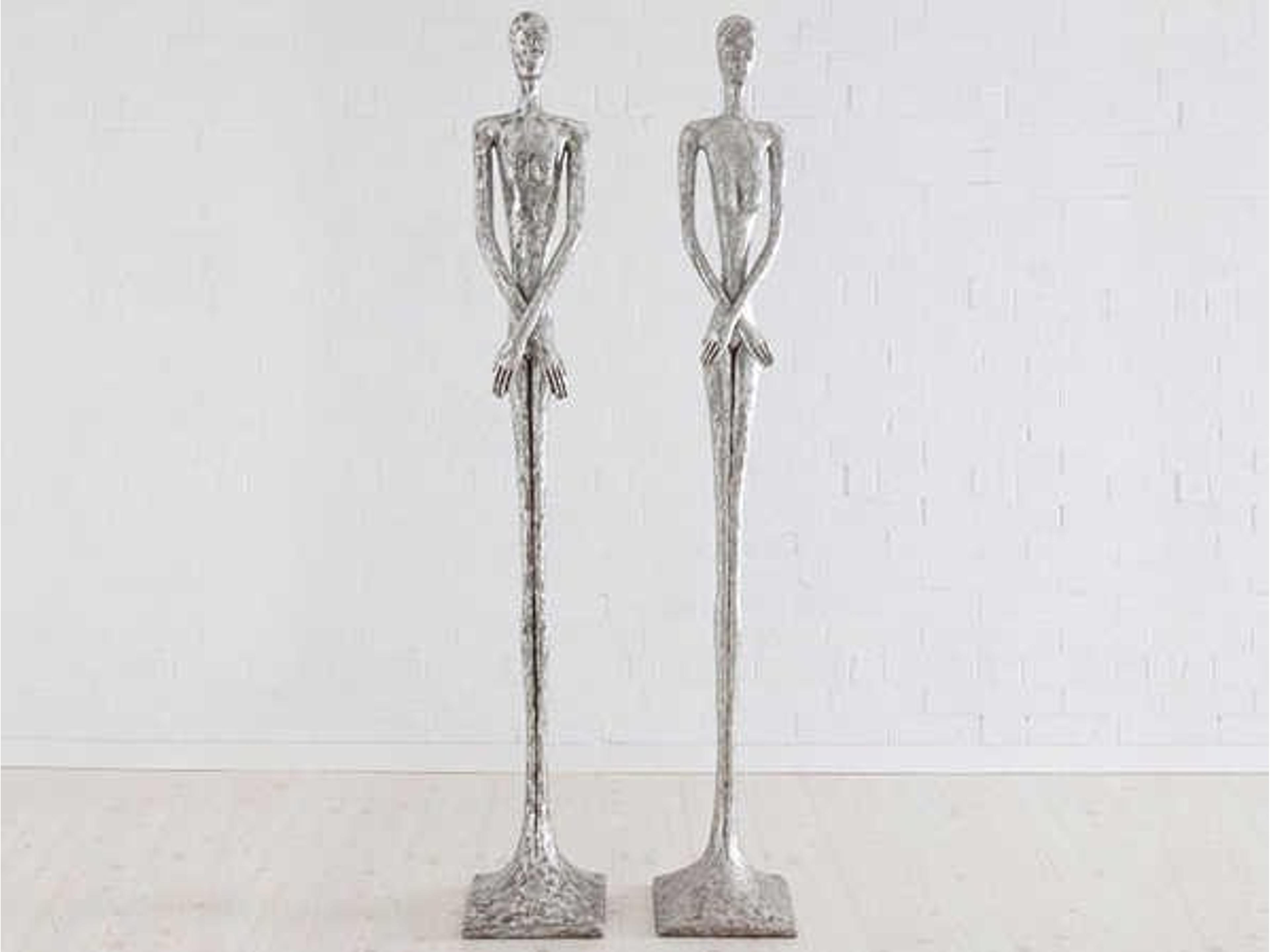 Phillips Collection Silver Leaf Skinny Male Sculpture