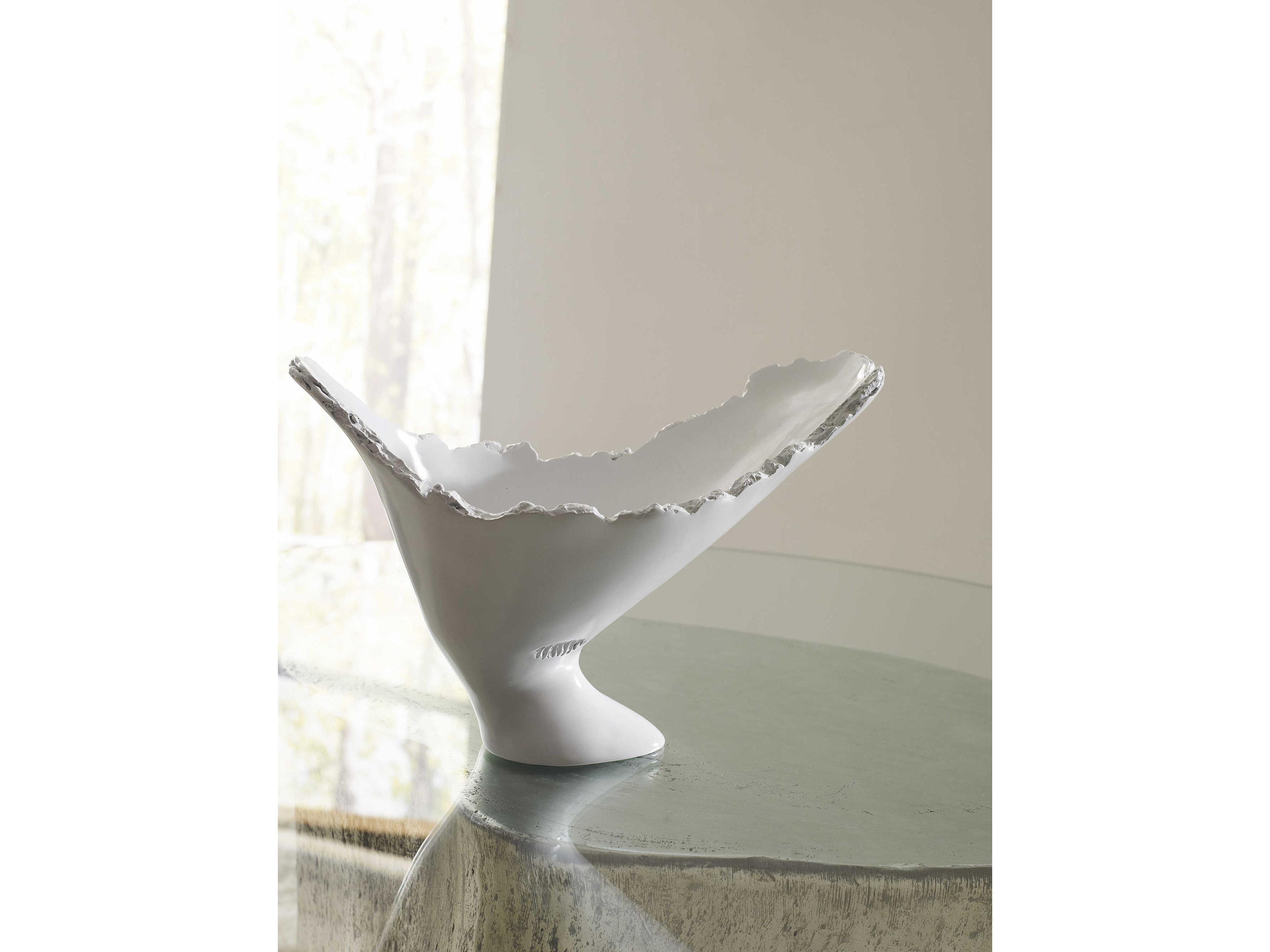 Phillips Collection Cast Naturals Glossy Lacquer Decorative Burled Bowl