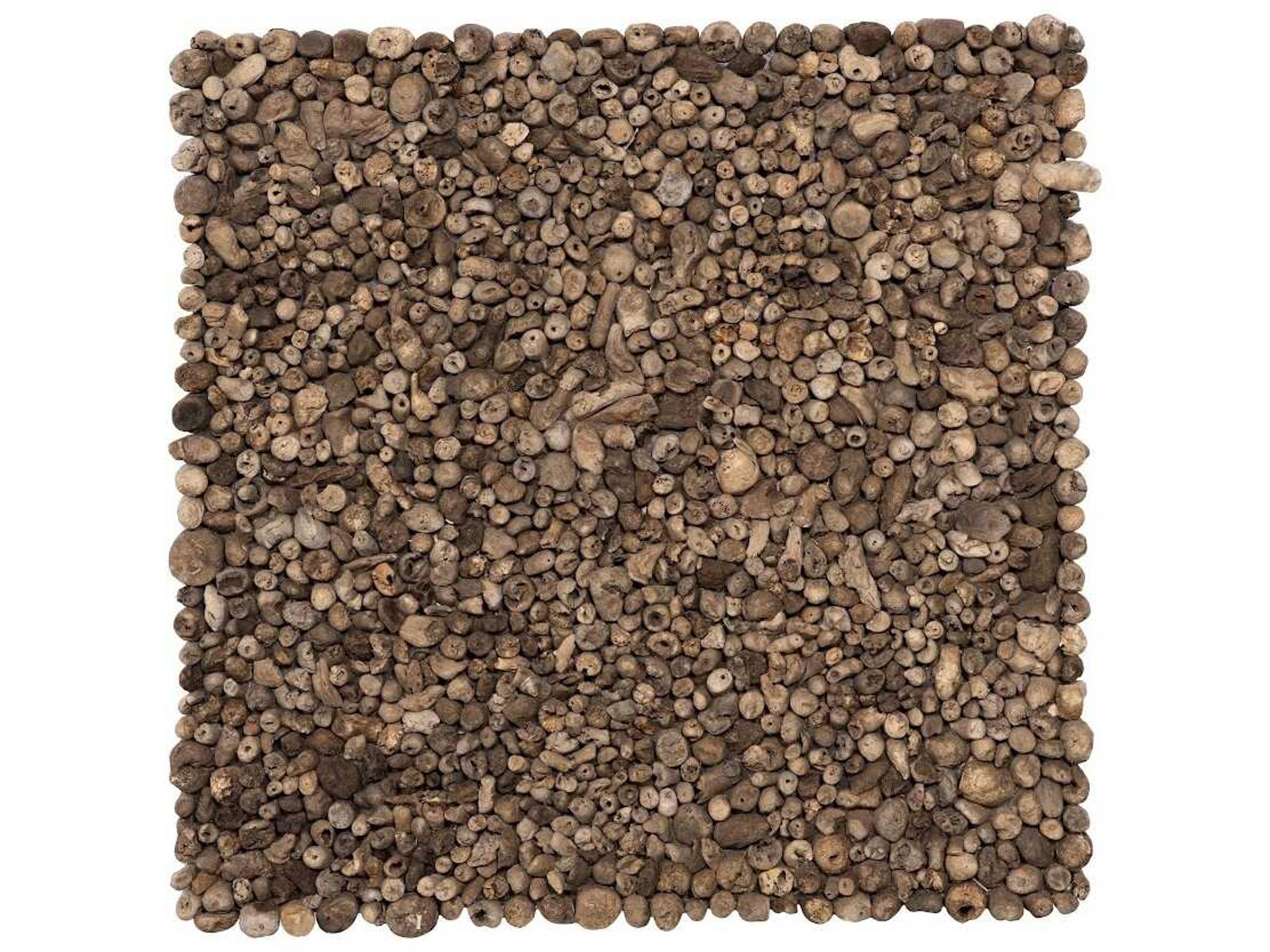 Phillips Collection Square Glass Natural Coffee Table