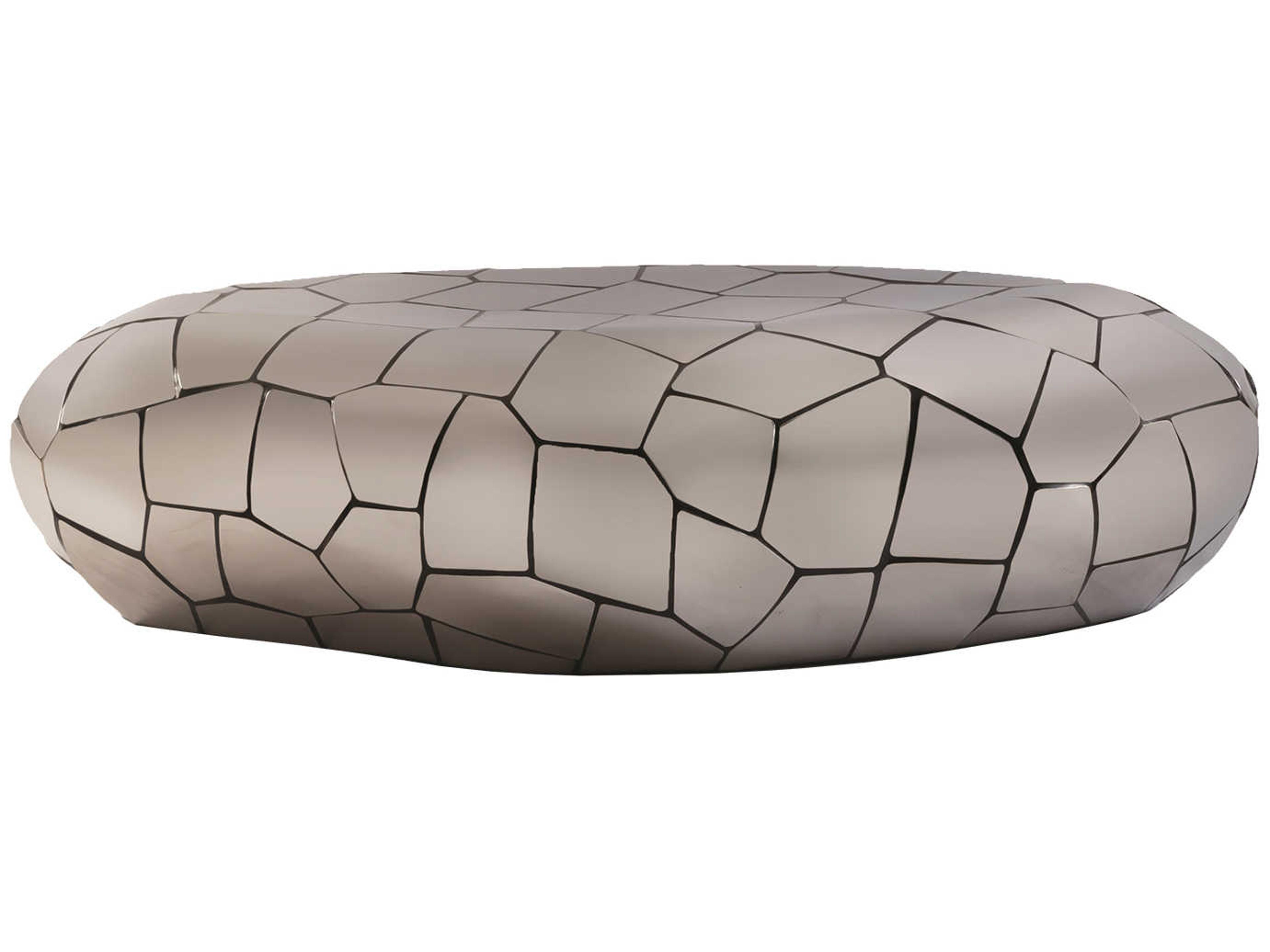 Flow Metal Silver Coffee Table