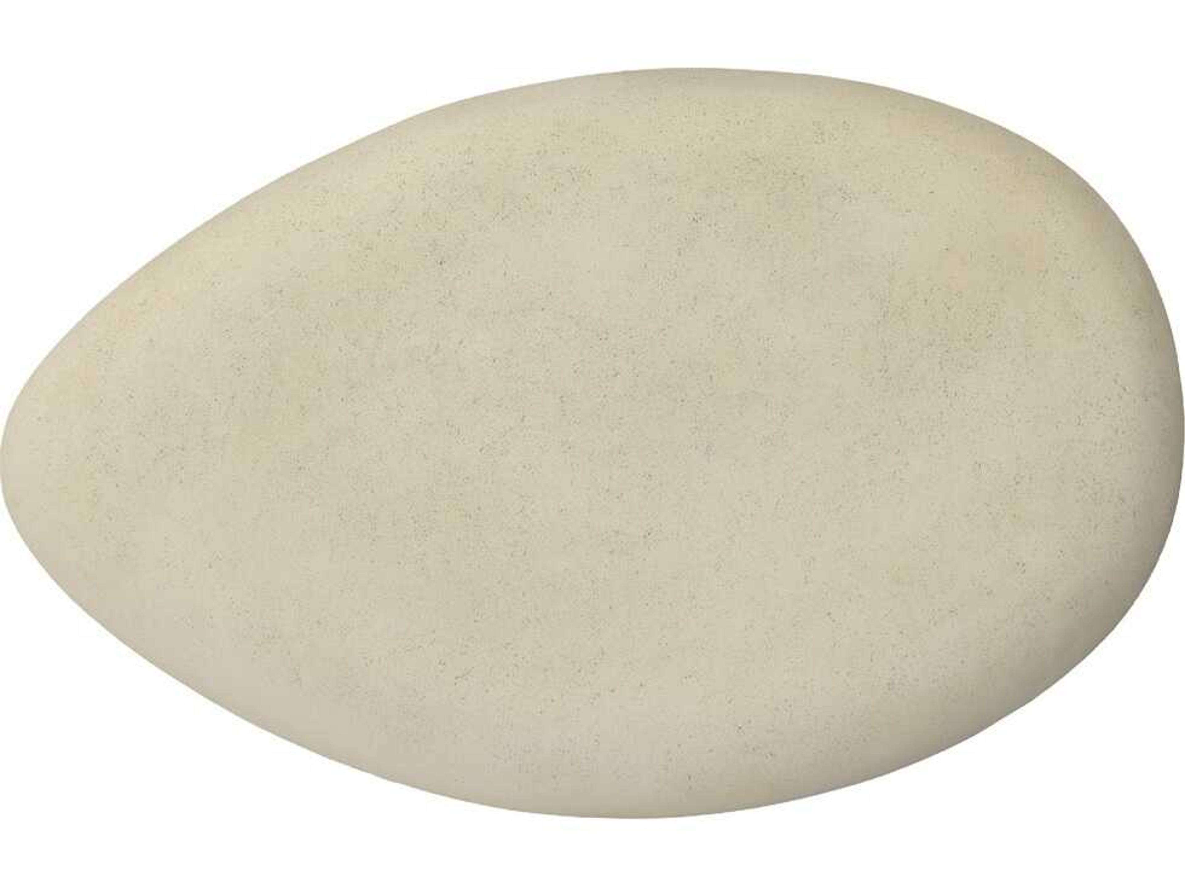 Phillips Collection River Stone Oval Roman Coffee Table