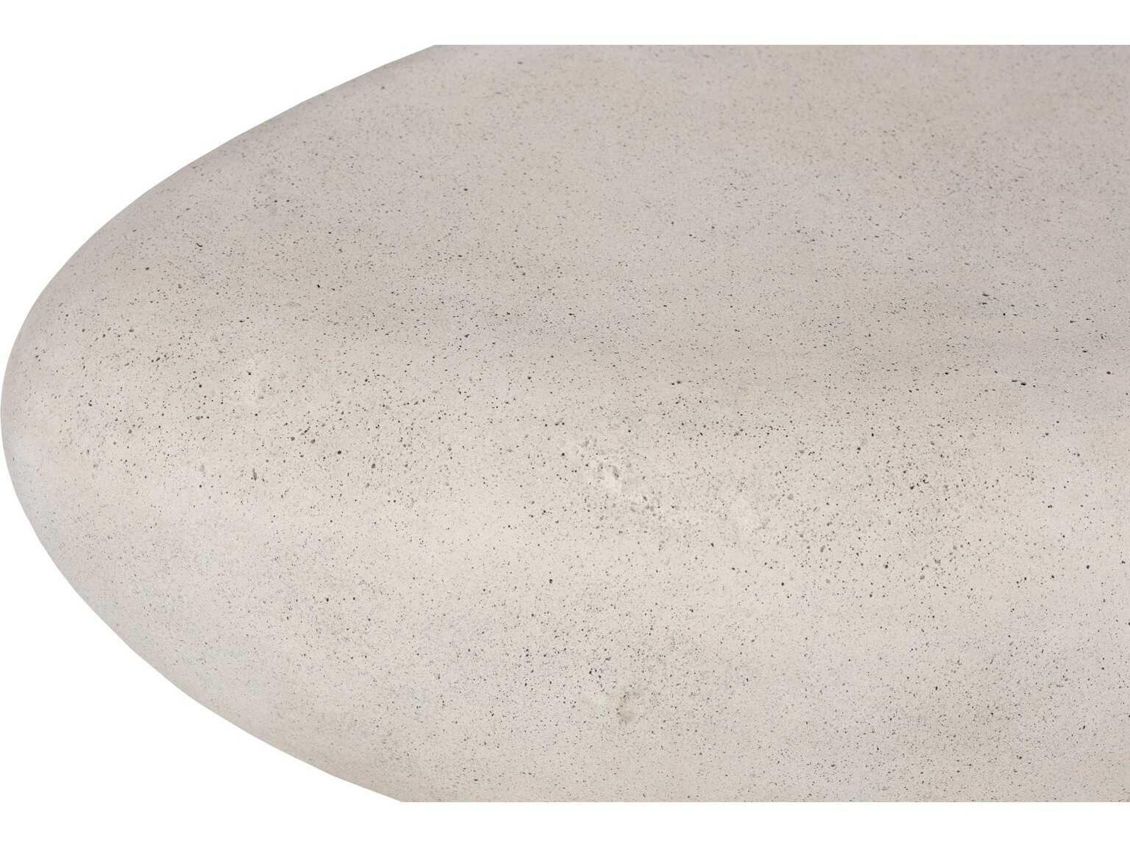 Phillips Collection River Stone Oval Roman Coffee Table