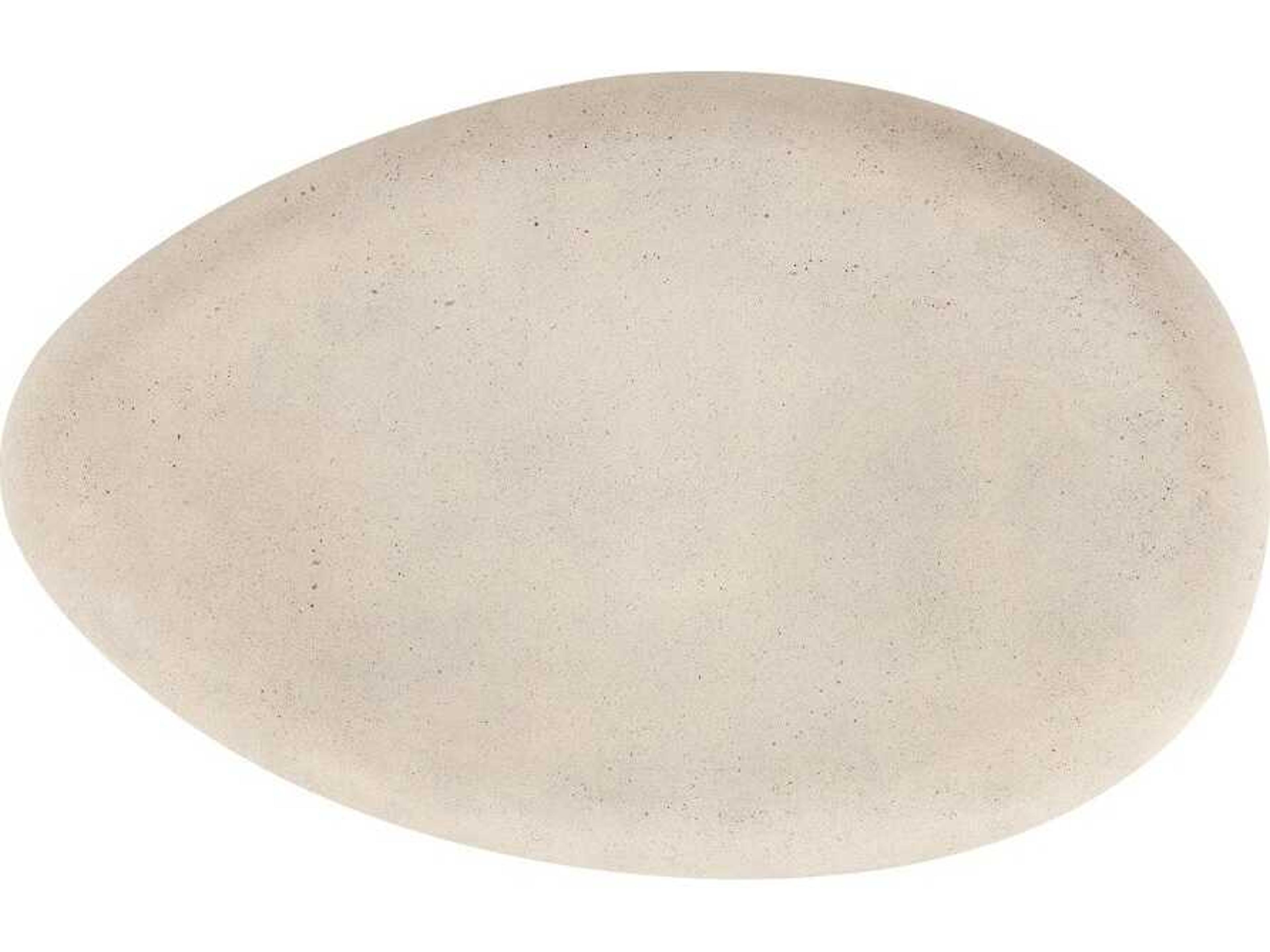Phillips Collection River Stone Oval Roman Coffee Table