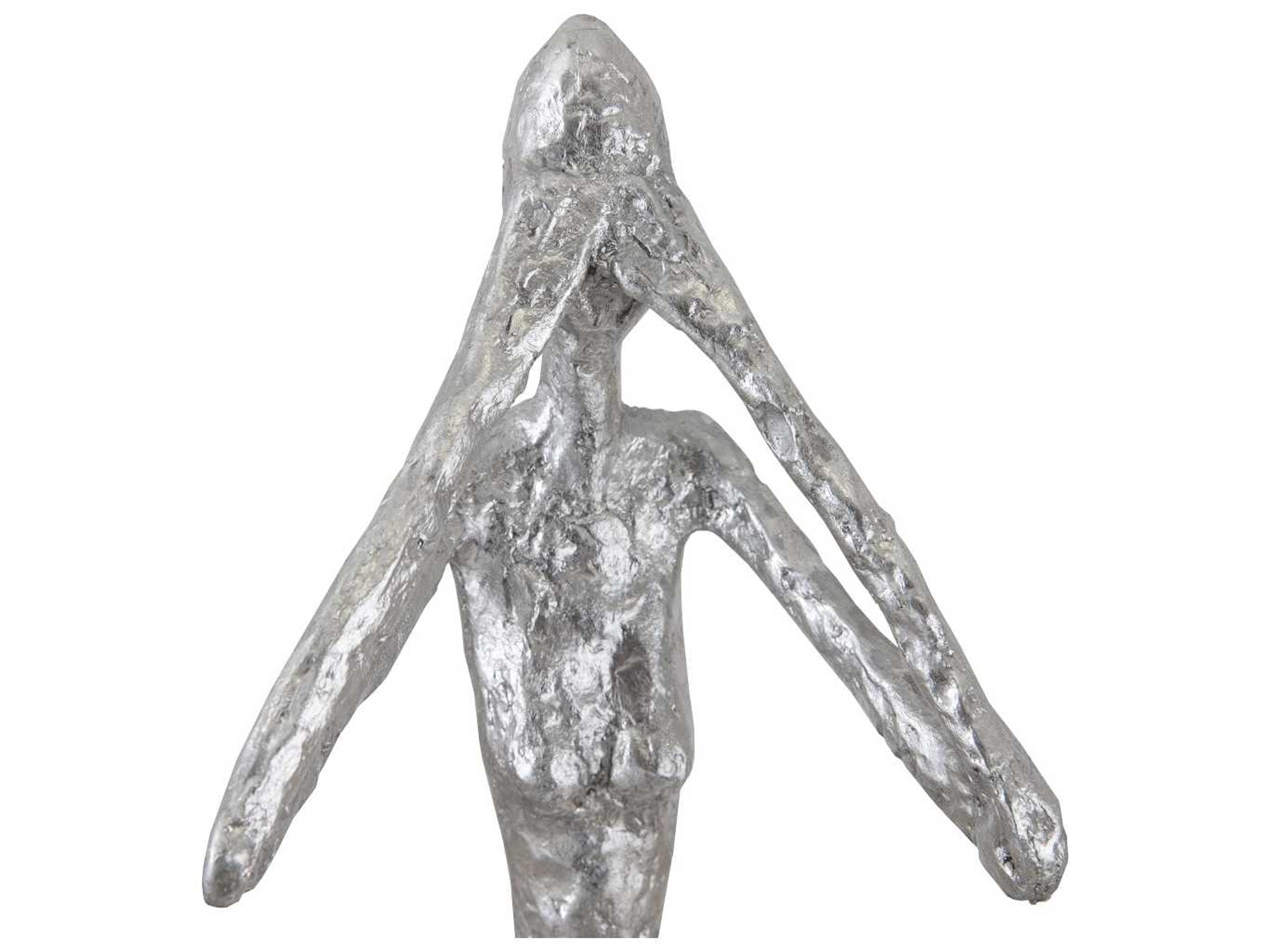 Phillips Collection Silver Leaf See No Evil Slender Sculpture