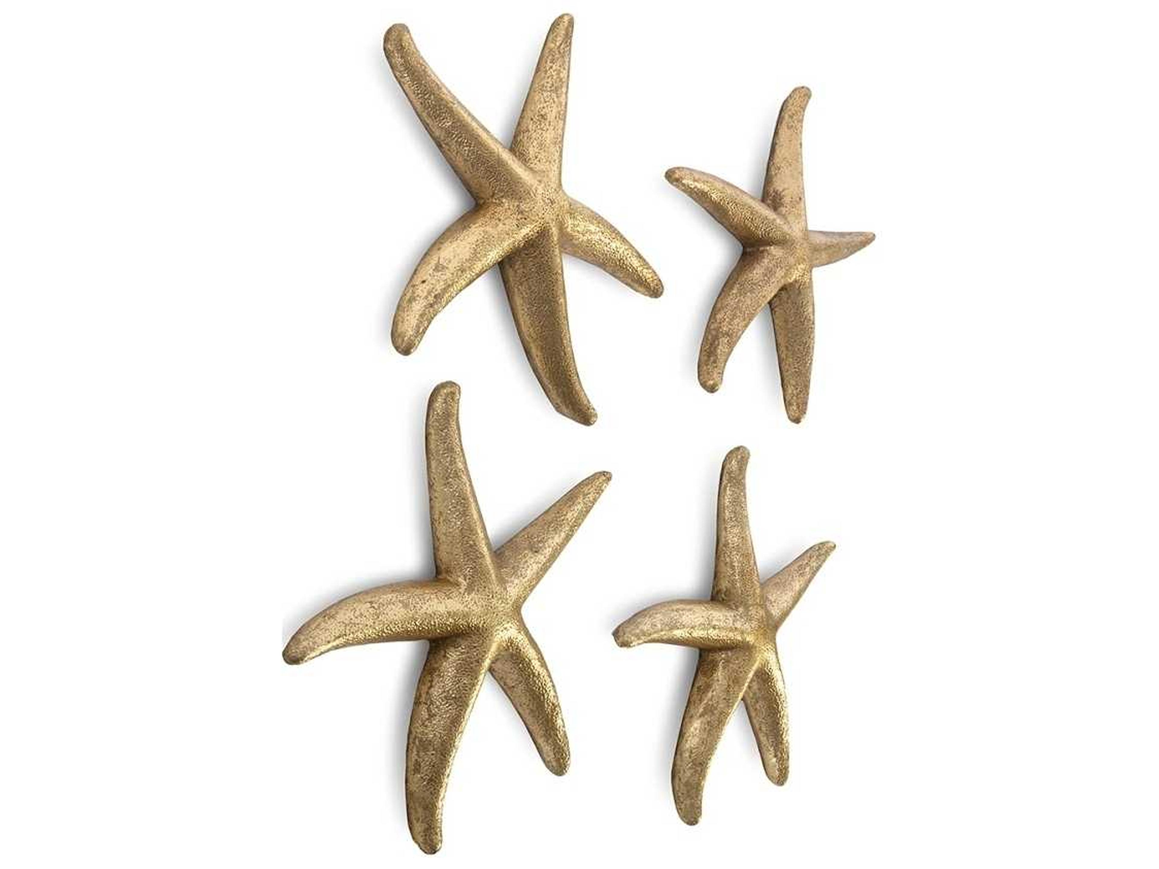 Phillips Collection Gold Leaf 10" Starfish 3D Wall Art