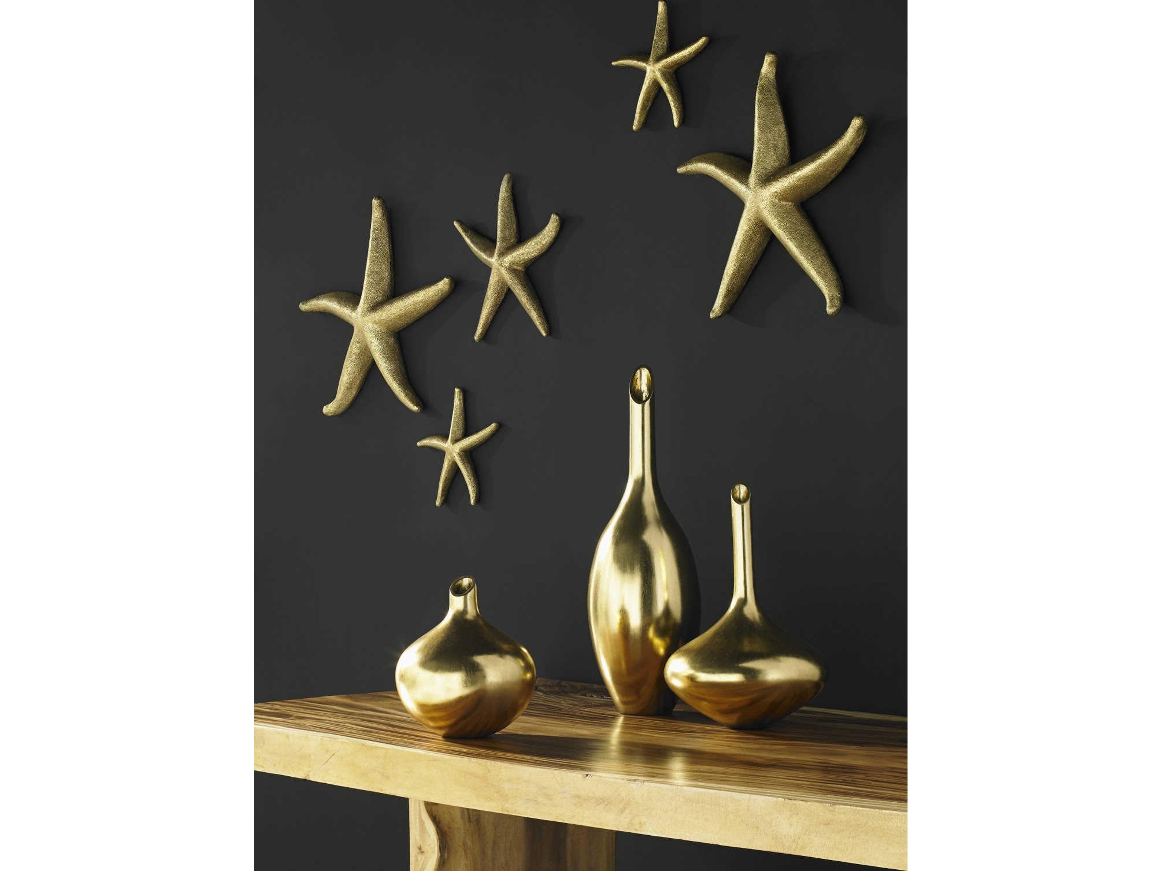Phillips Collection Gold Leaf 22" Starfish 3D Wall Art