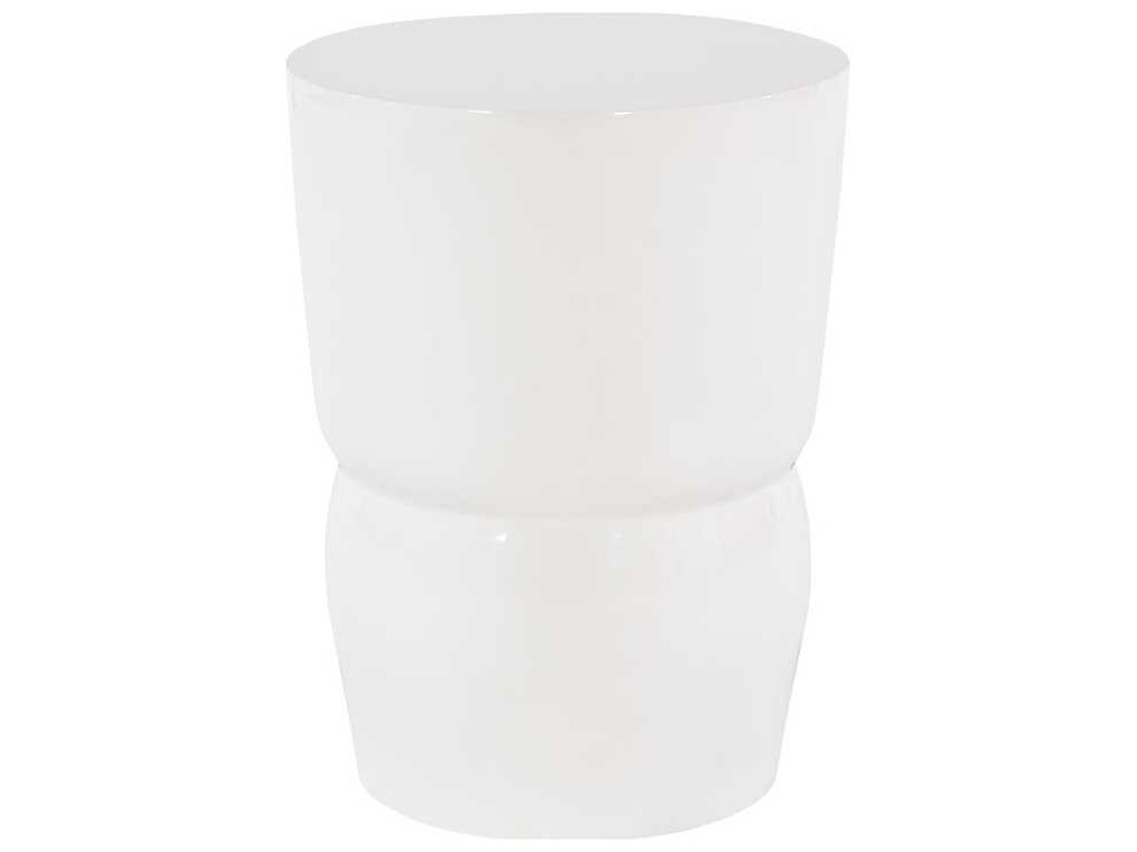 Outdoor Gel Coat White Accent Stool