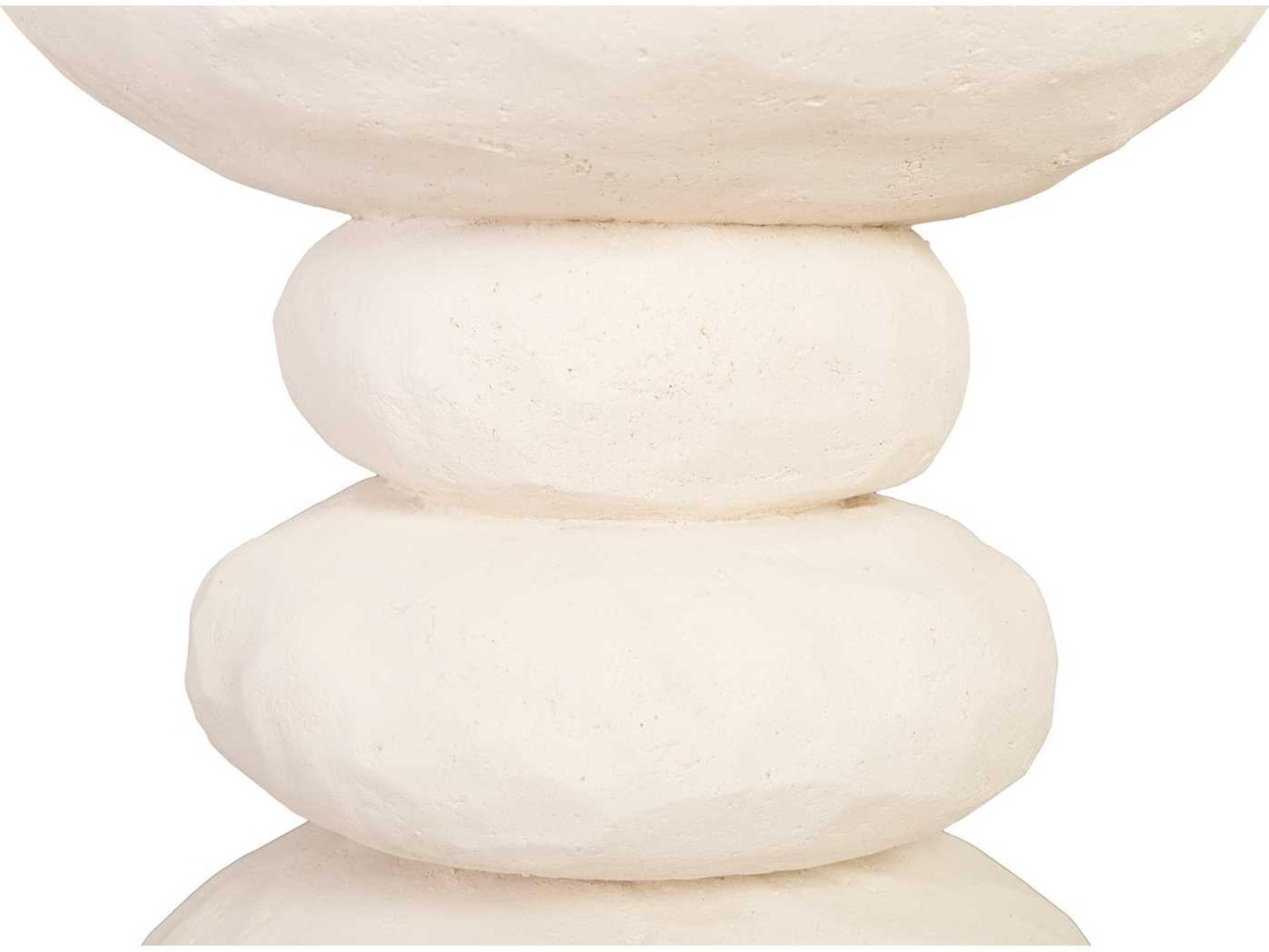 Phillips Collection Round Stone Cast End Table