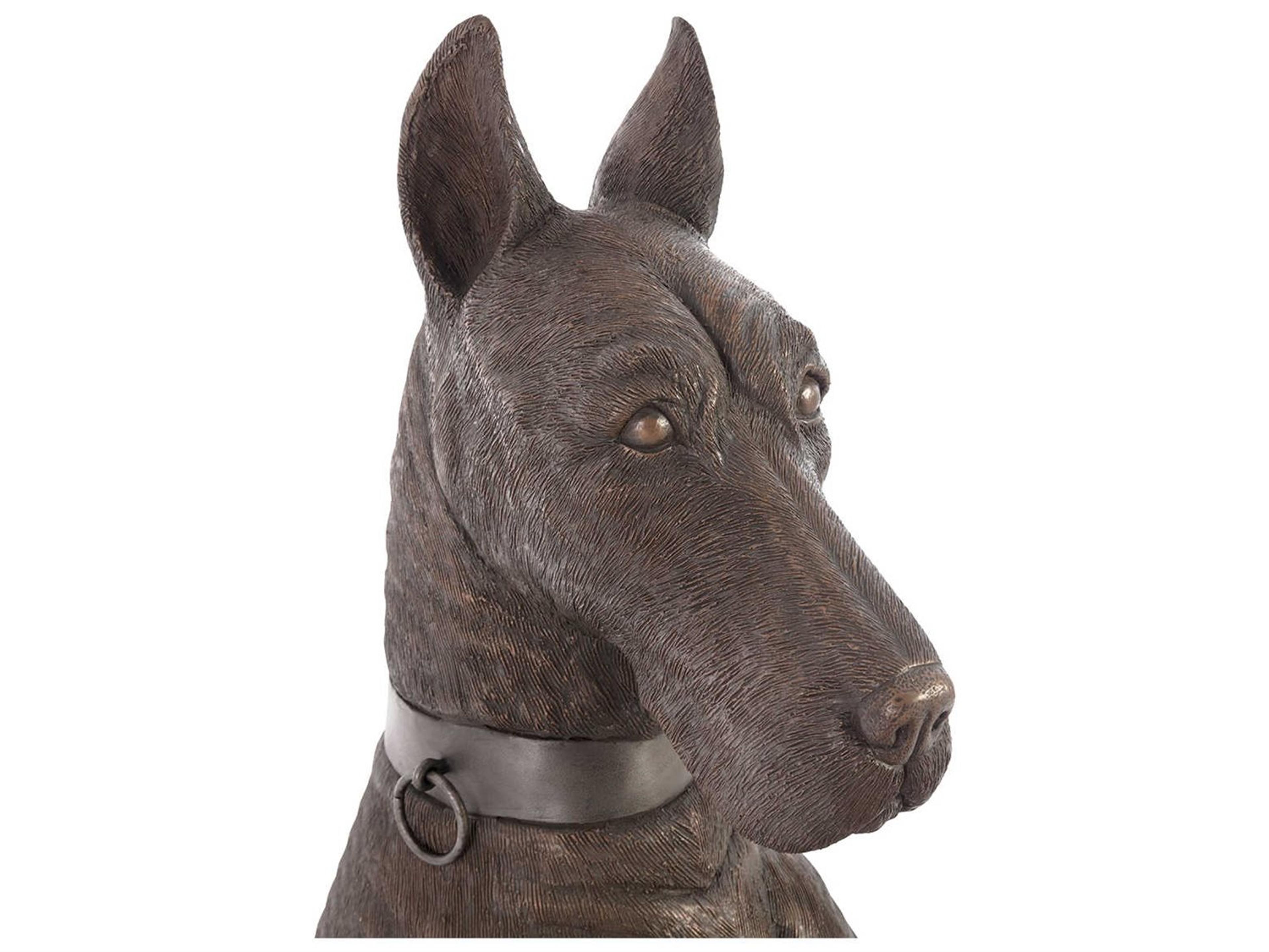 Phillips Collection Bronze Left Facing Great Dane Sculpture
