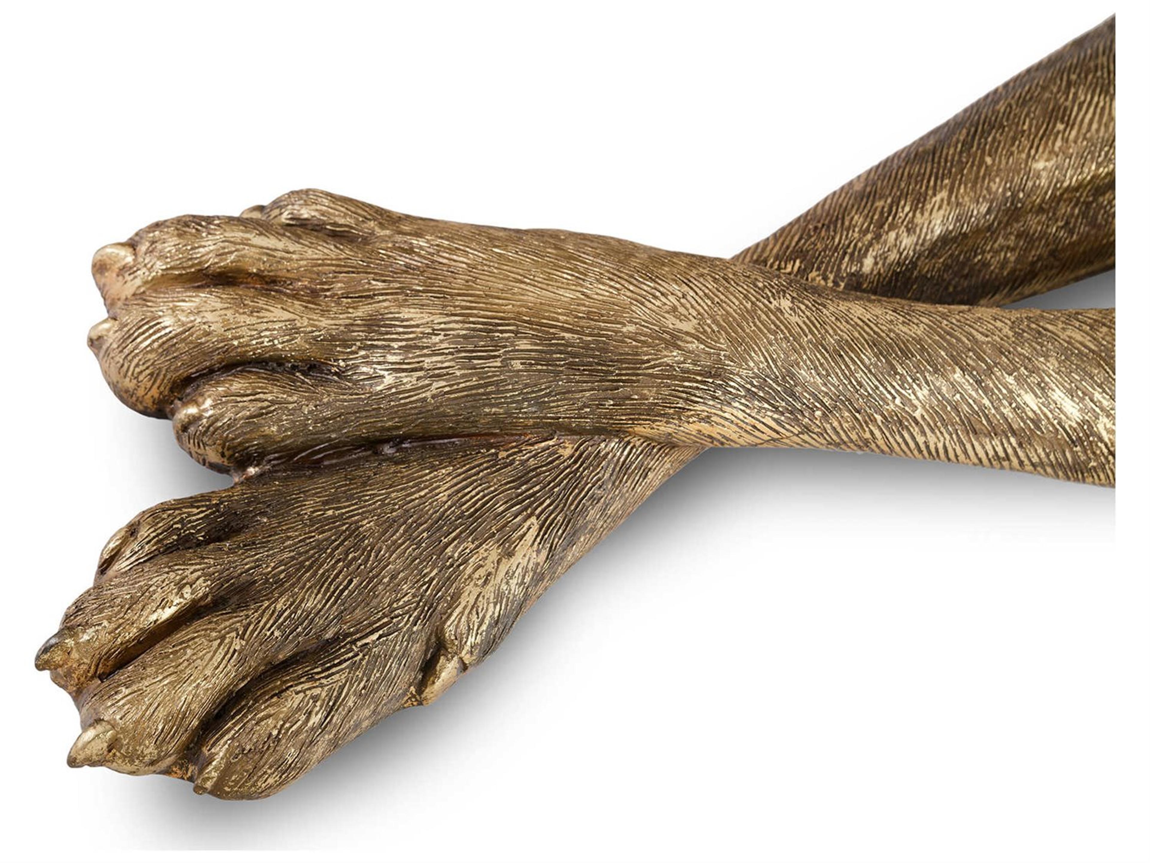 Phillips Collection Gold Leaf Right Facing Great Dane Sculpture