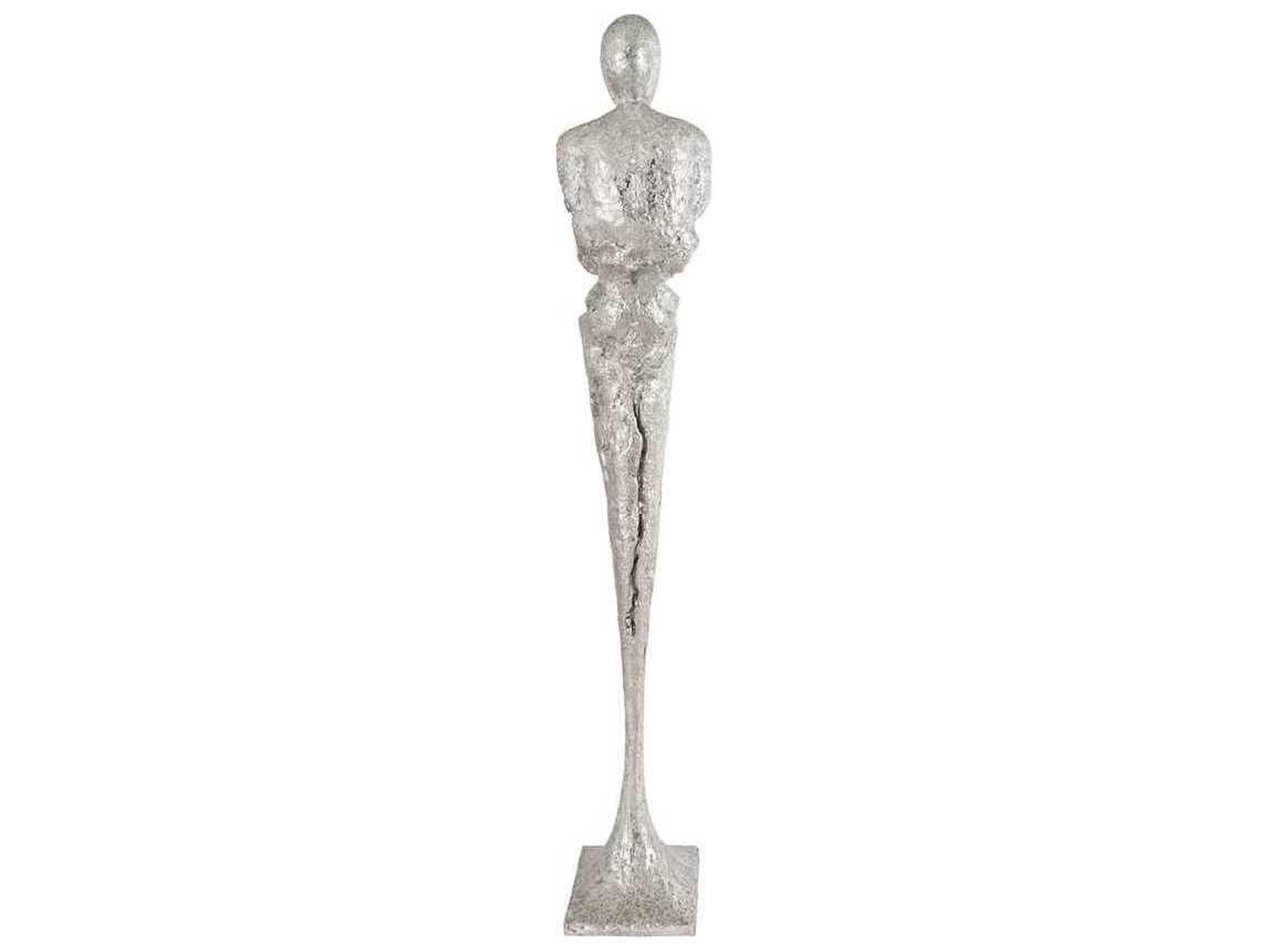 Phillips Collection Silver Leaf Skinny Chiseled Sculpture
