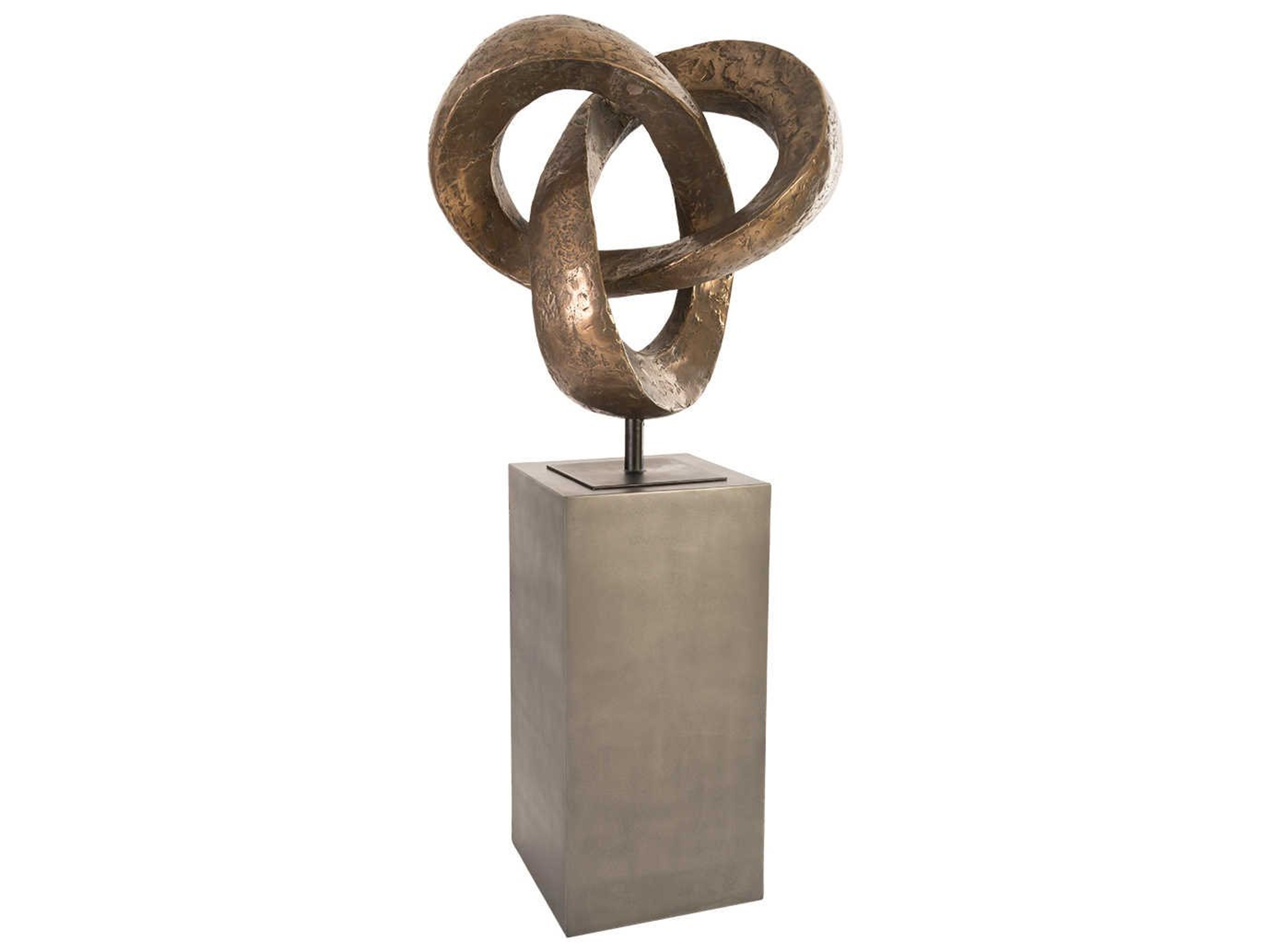 Luxecor Polished Bronze Trifoil Sculpture
