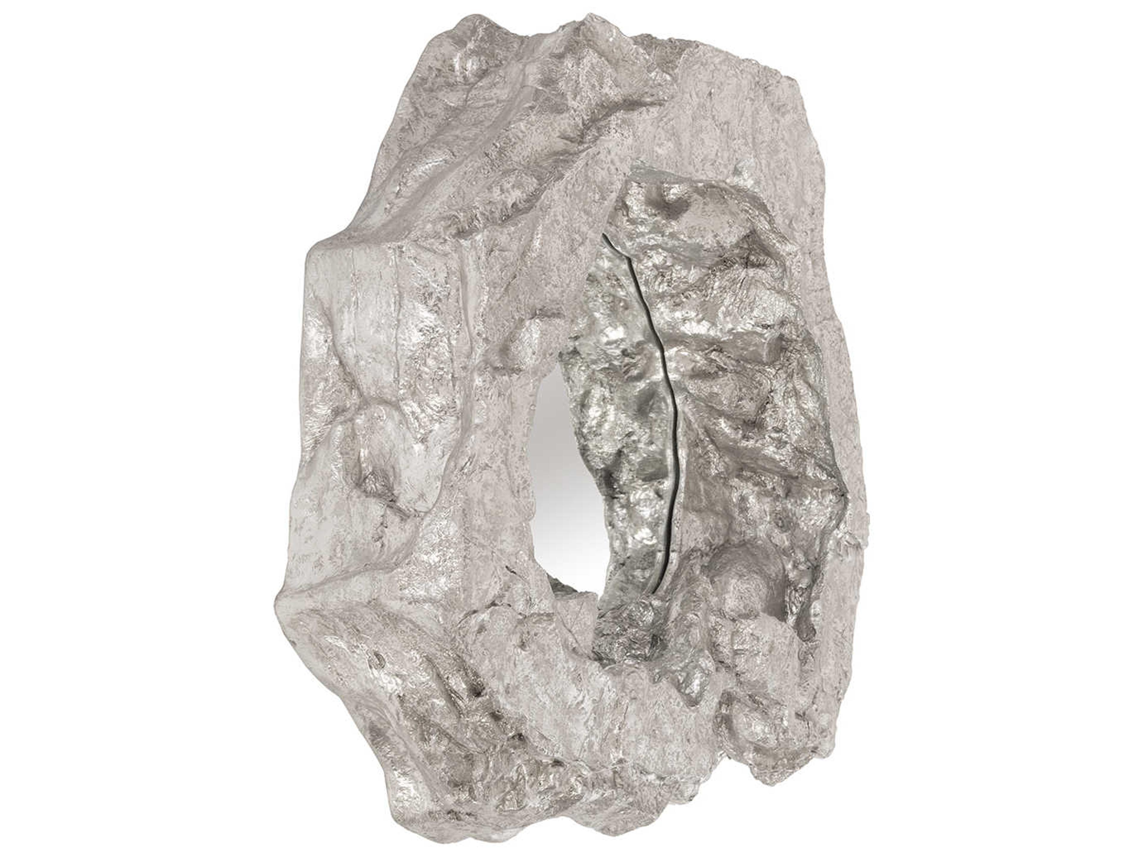 Phillips Collection Rock Pond Silver Leaf Wall Mirror