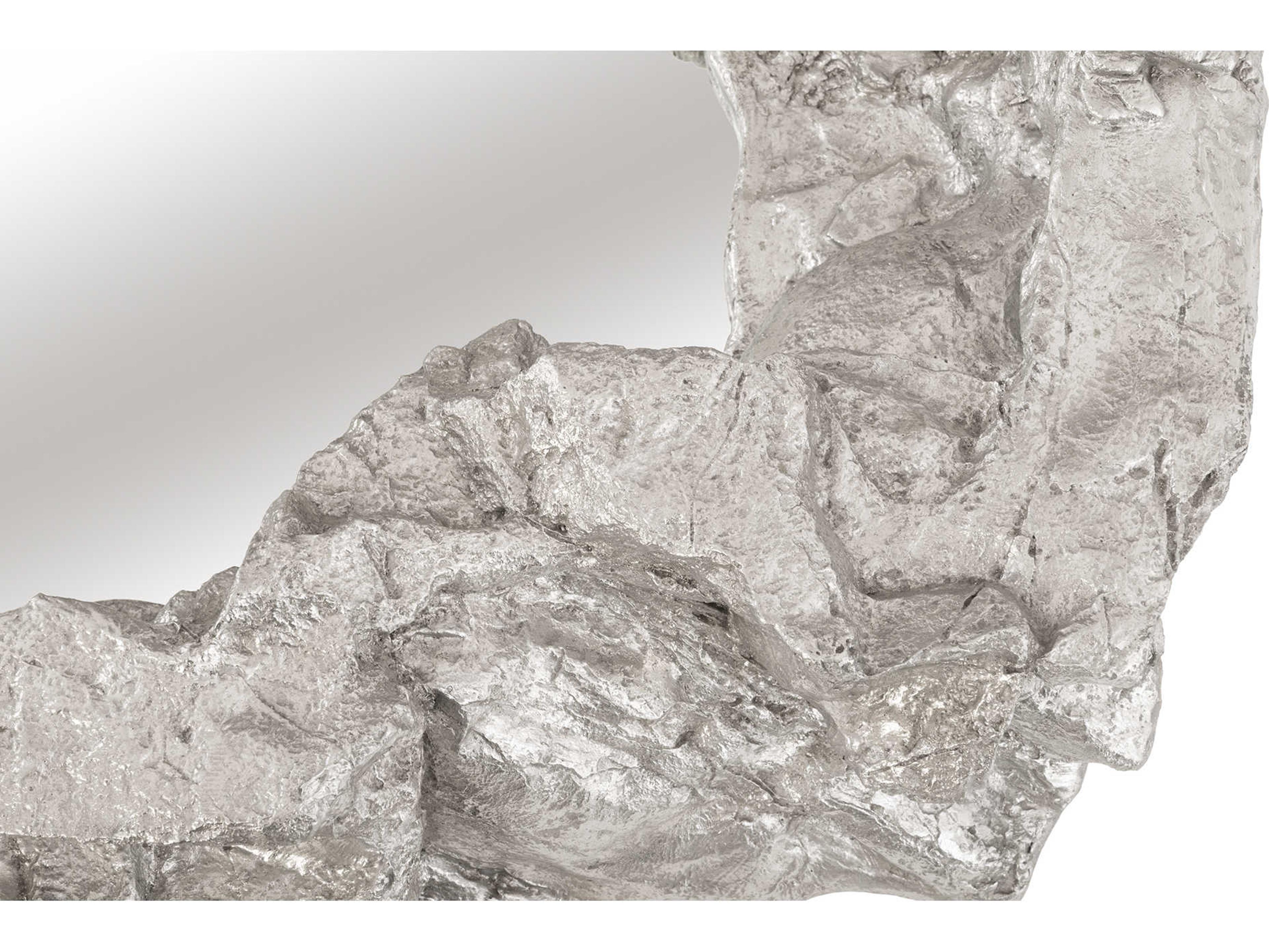 Phillips Collection Rock Pond Silver Leaf Wall Mirror