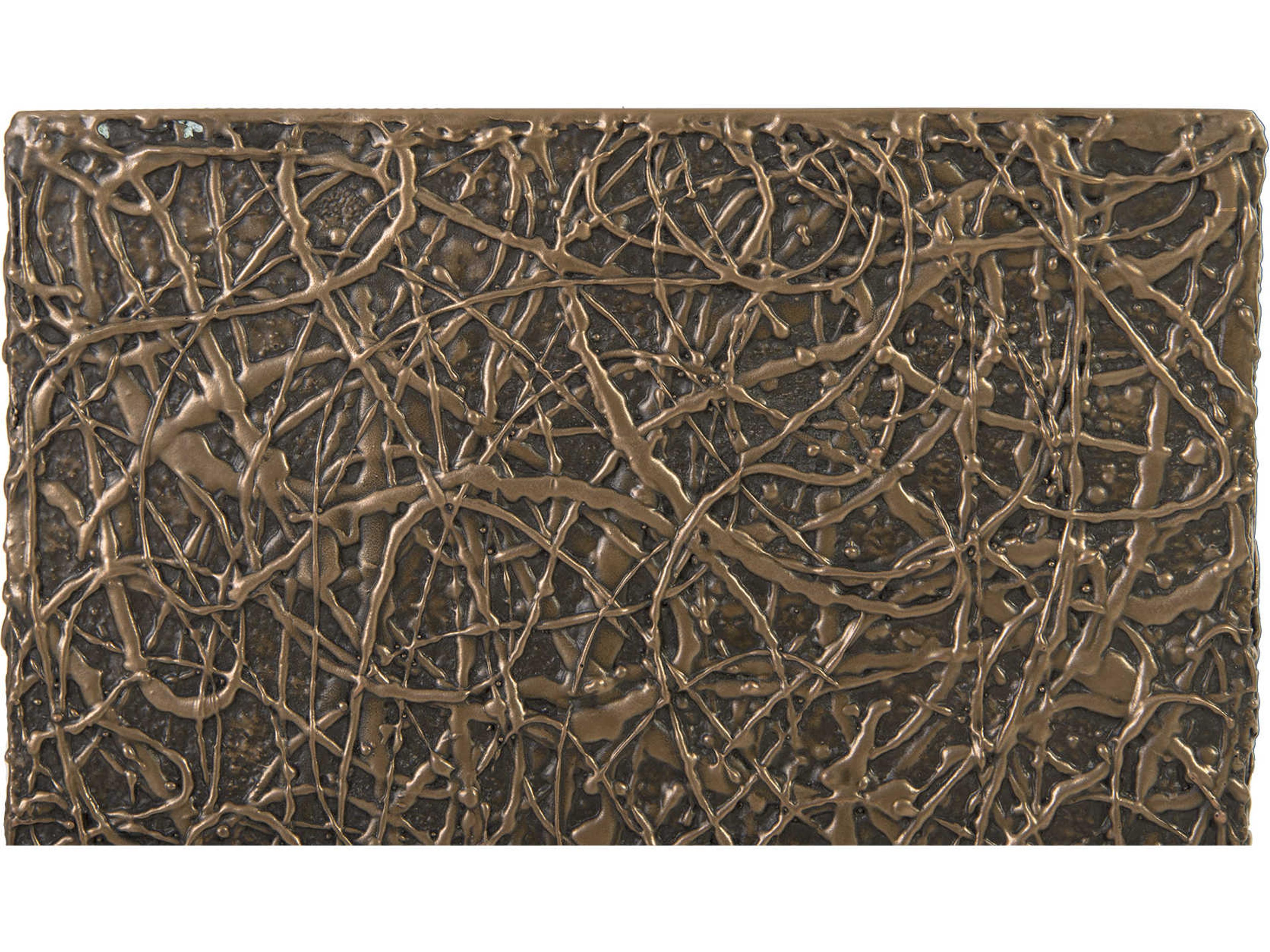 Phillips Collection String Square Polished Bronze End Table