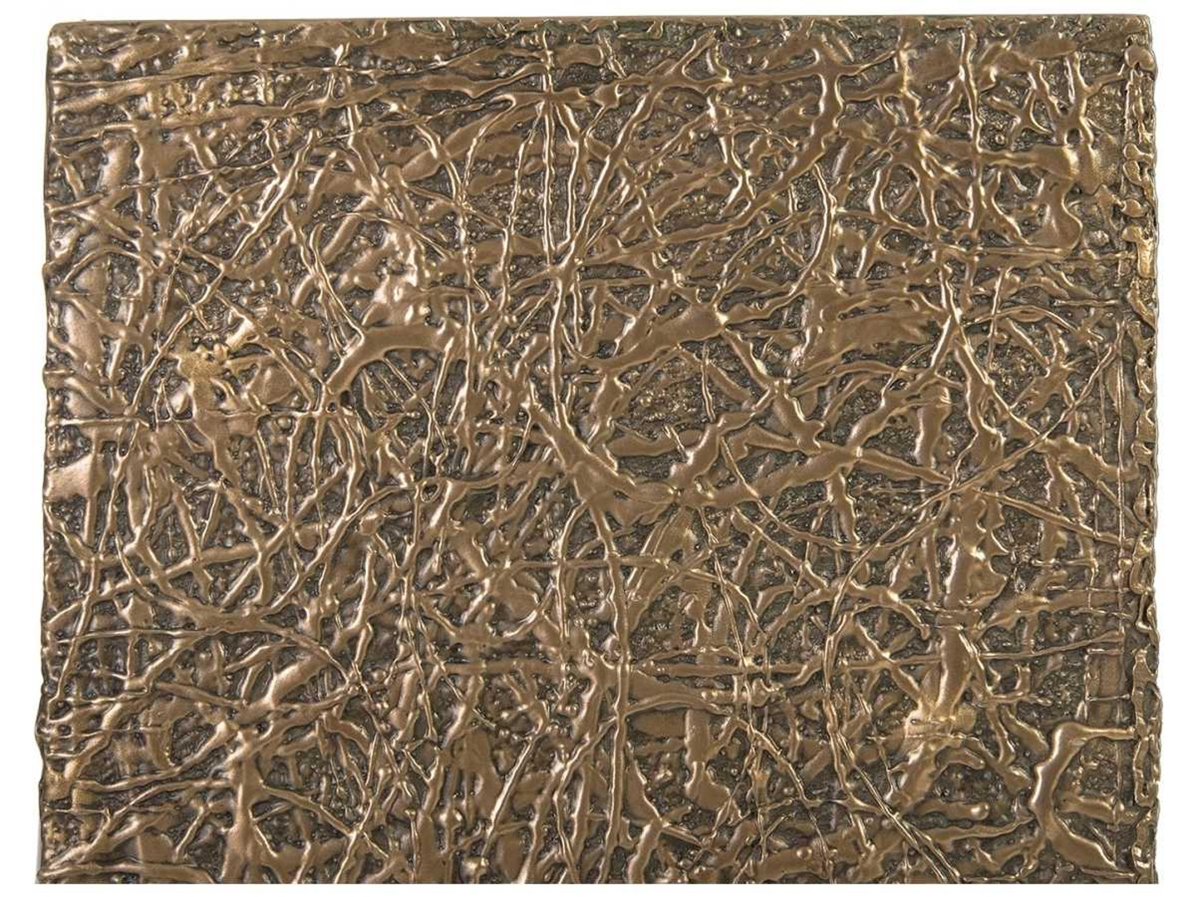 Phillips Collection Square Polished Bronze End Table