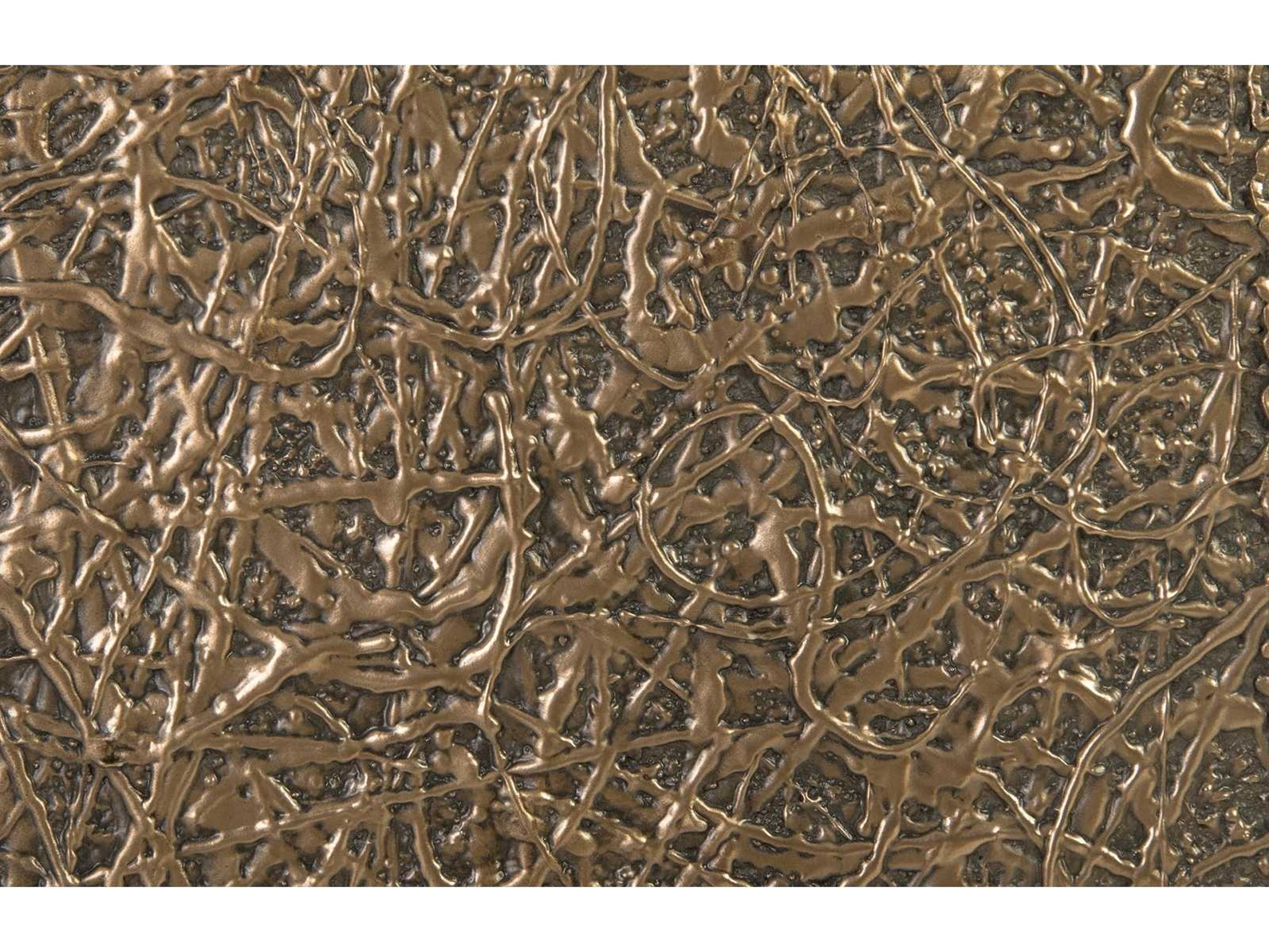 Phillips Collection Square Polished Bronze End Table