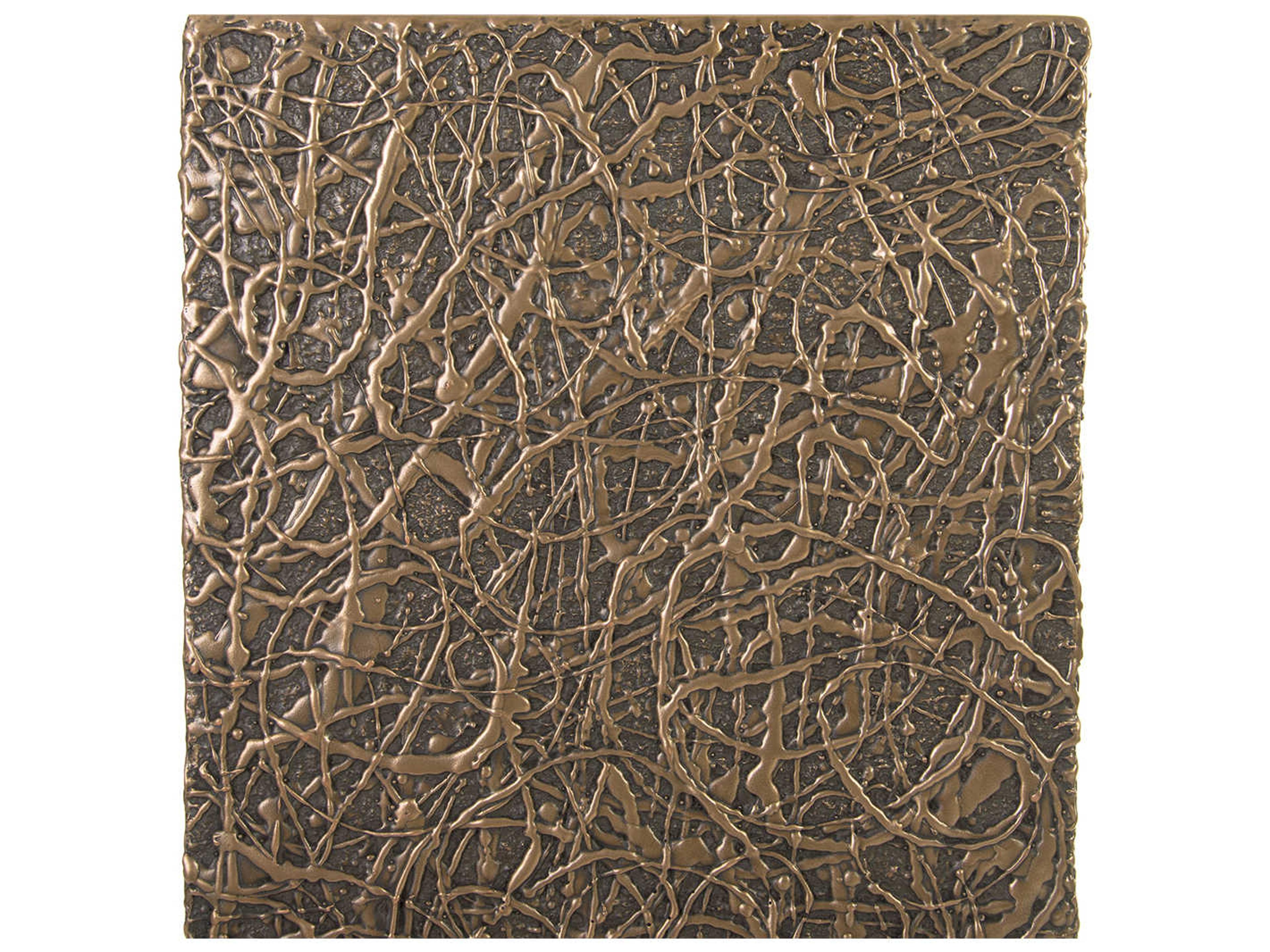 Phillips Collection String Square Polished Bronze End Table