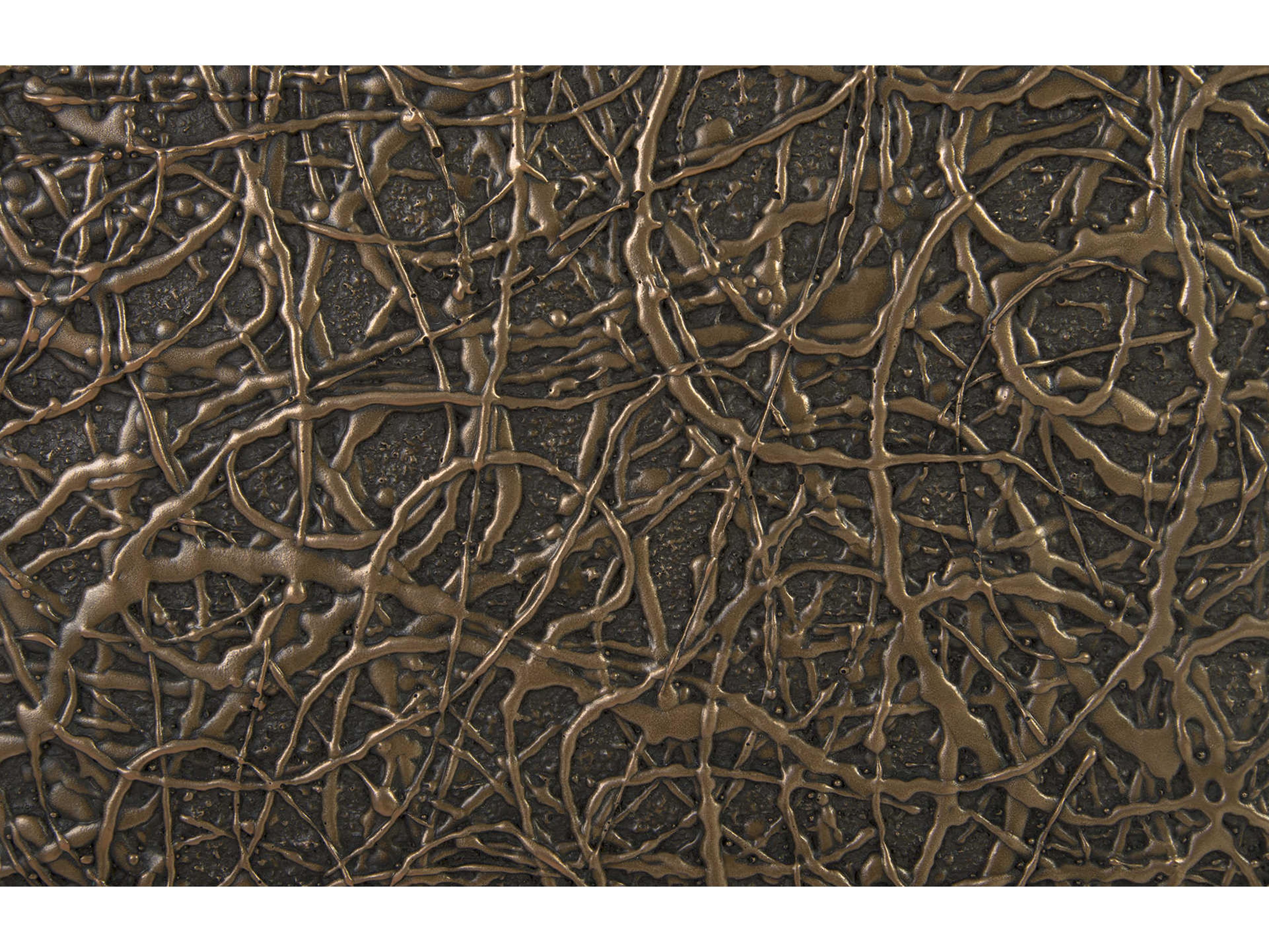 Phillips Collection String Square Polished Bronze End Table