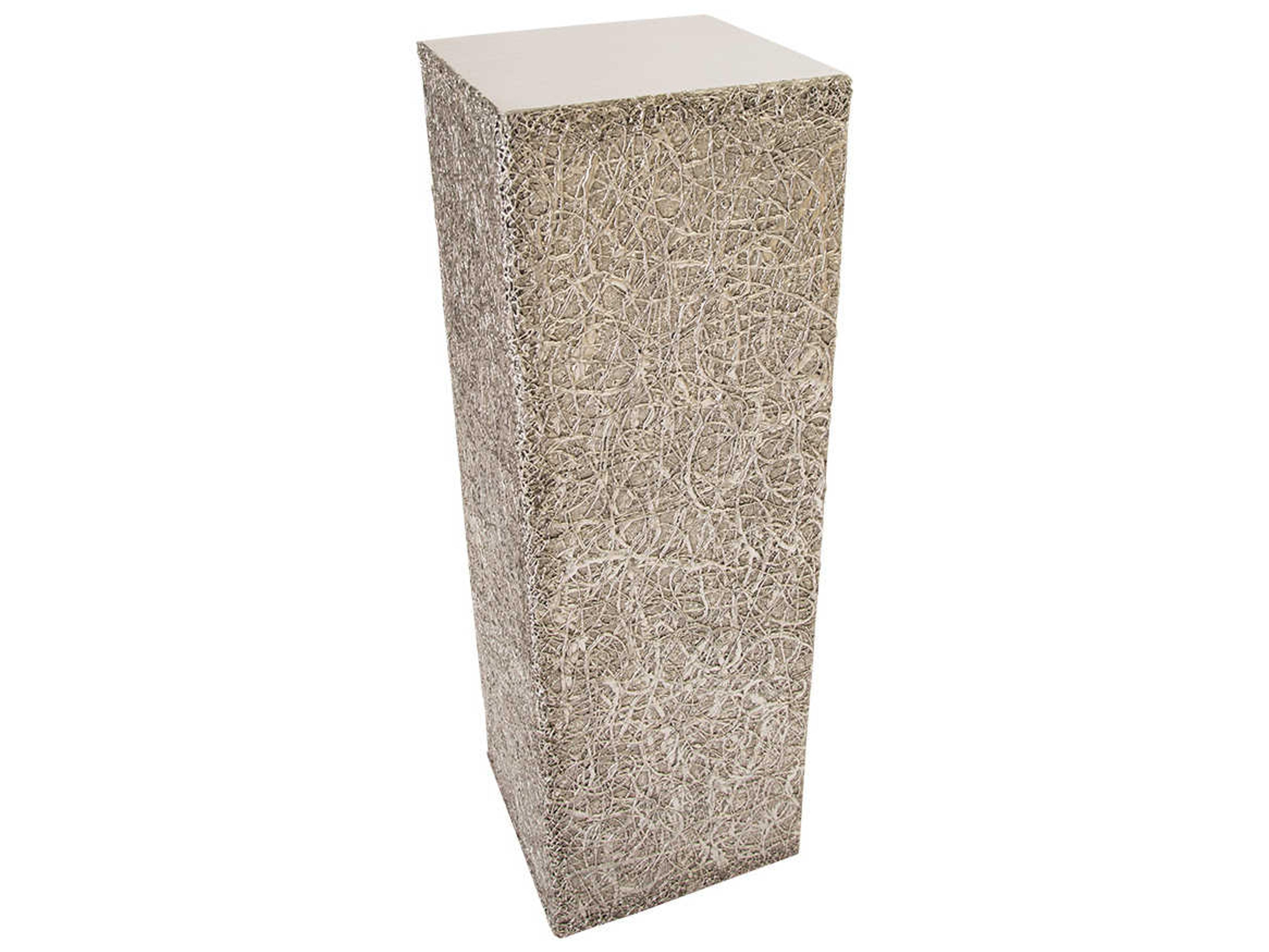 Phillips Collection String Square Silver Leaf End Table