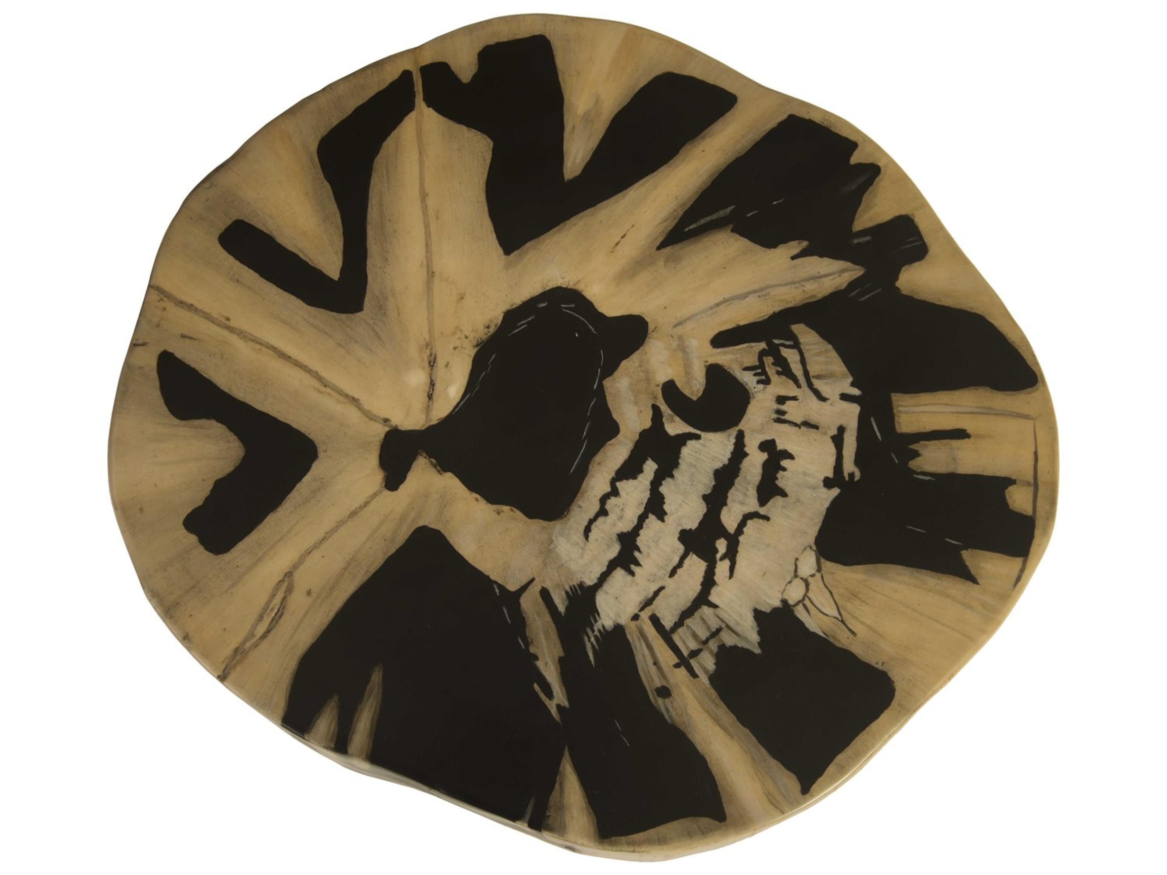 Phillips Collection Beige Brown Accent Stool