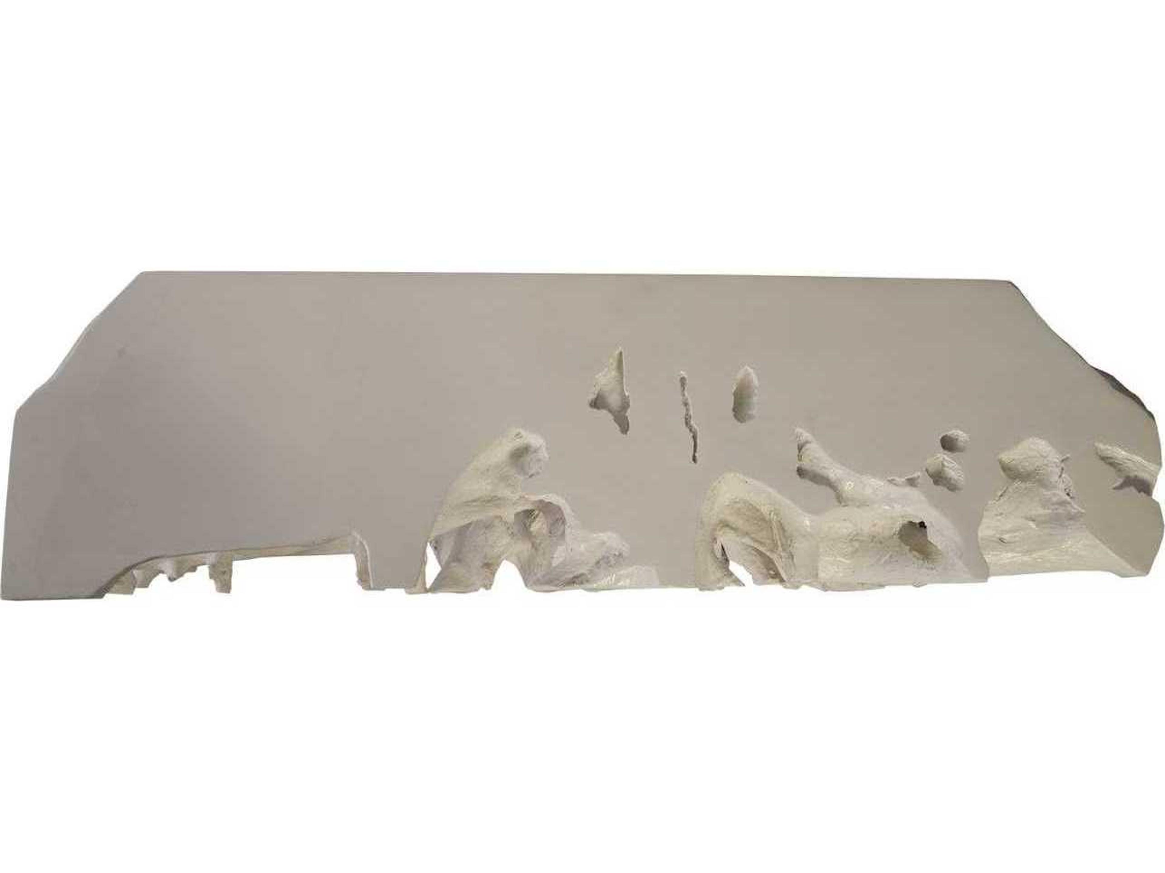 Phillips Collection Cast Naturals Rectangular Off White Console Table