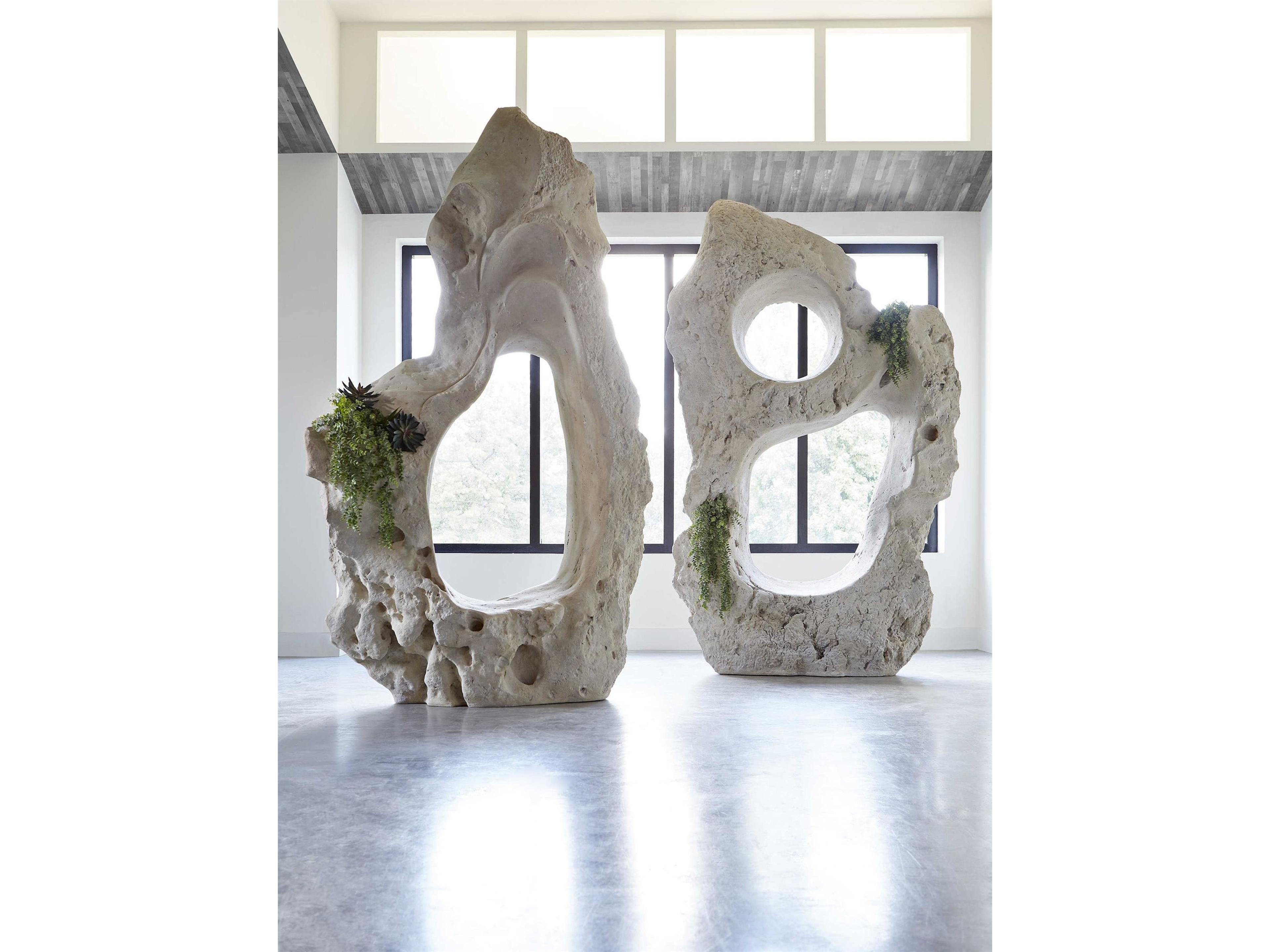 Phillips Collection Beige Organic Stone Sculpture