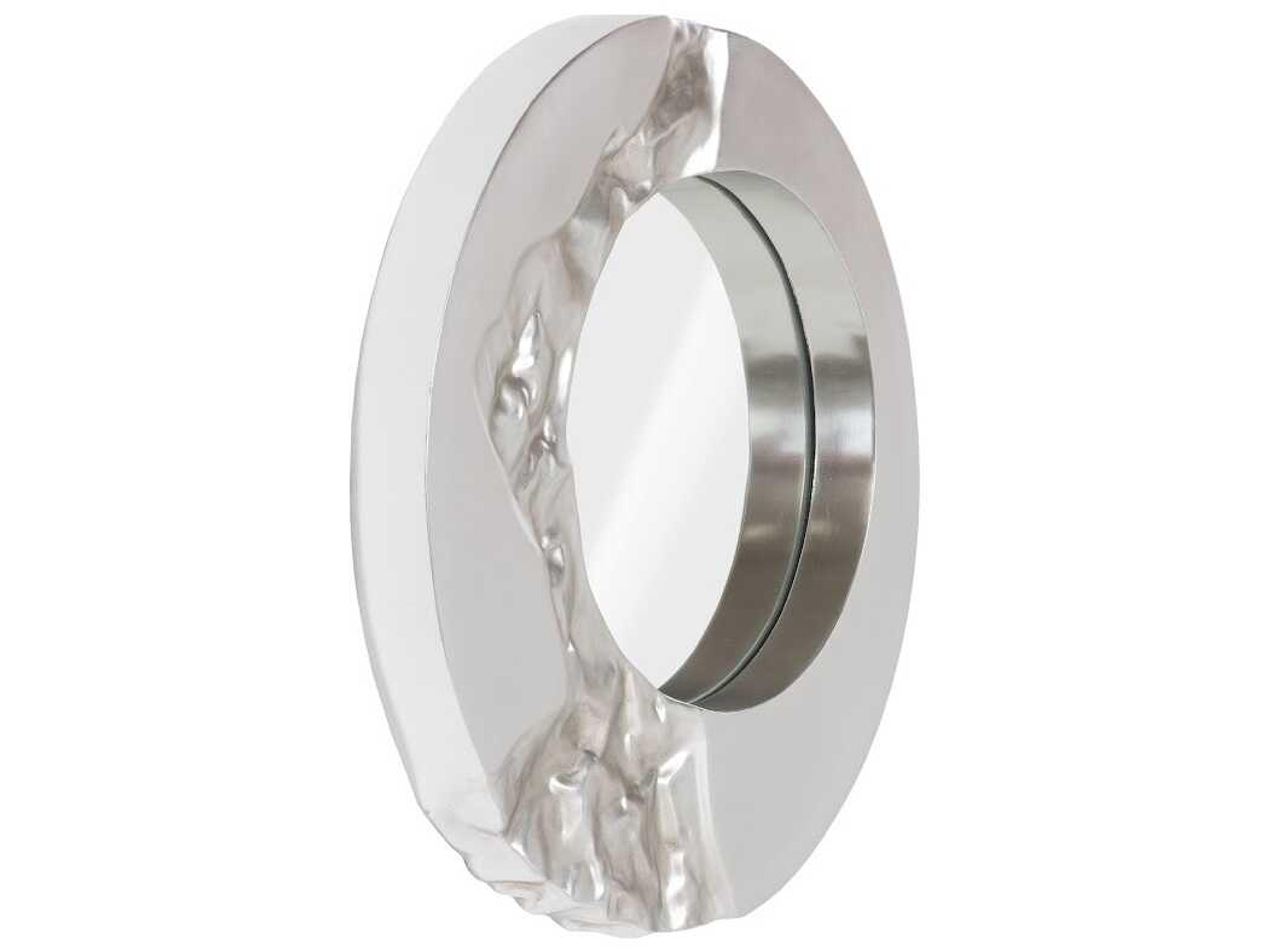 Phillips Collection Silver Leaf Round Wall Mirror