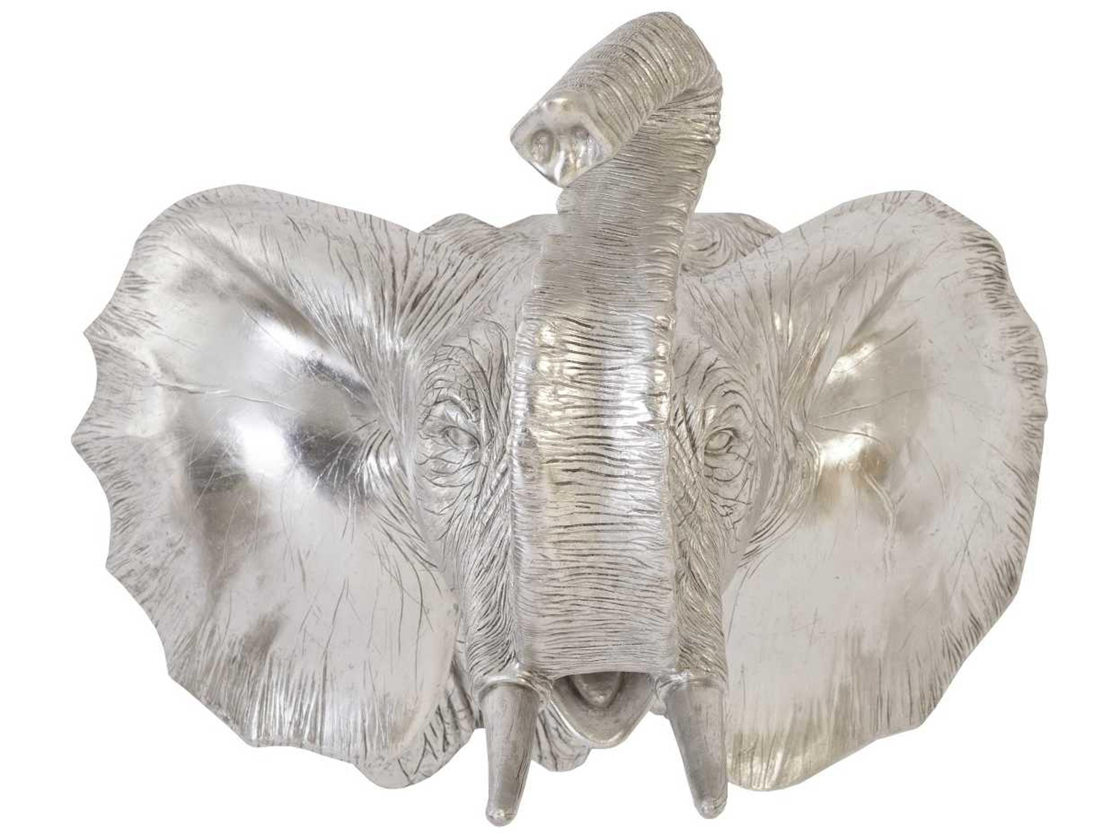 Phillips Collection Silver Leaf Elephant Wall Art