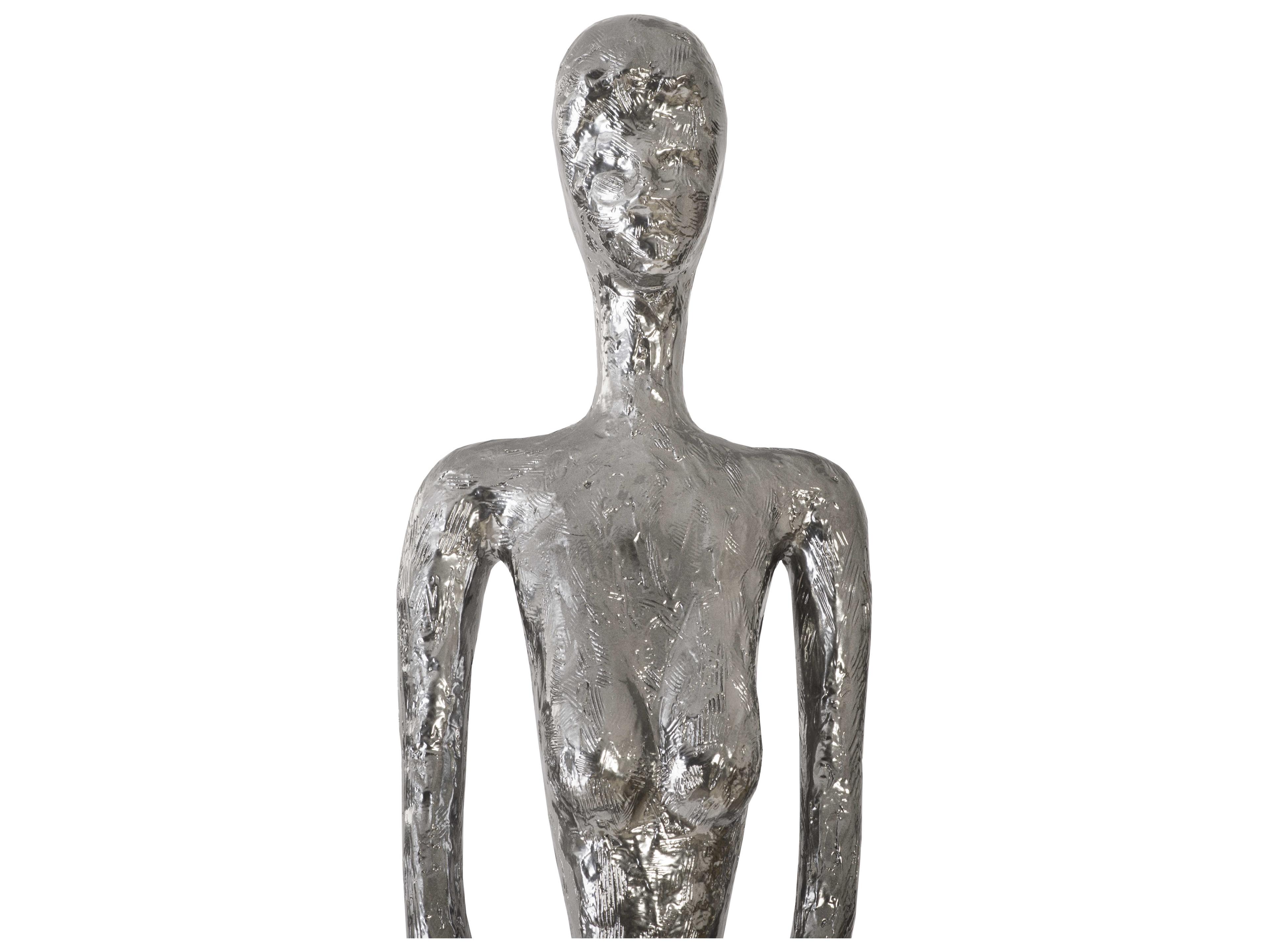 Luxecor Skinny Liquid Silver Sculpture