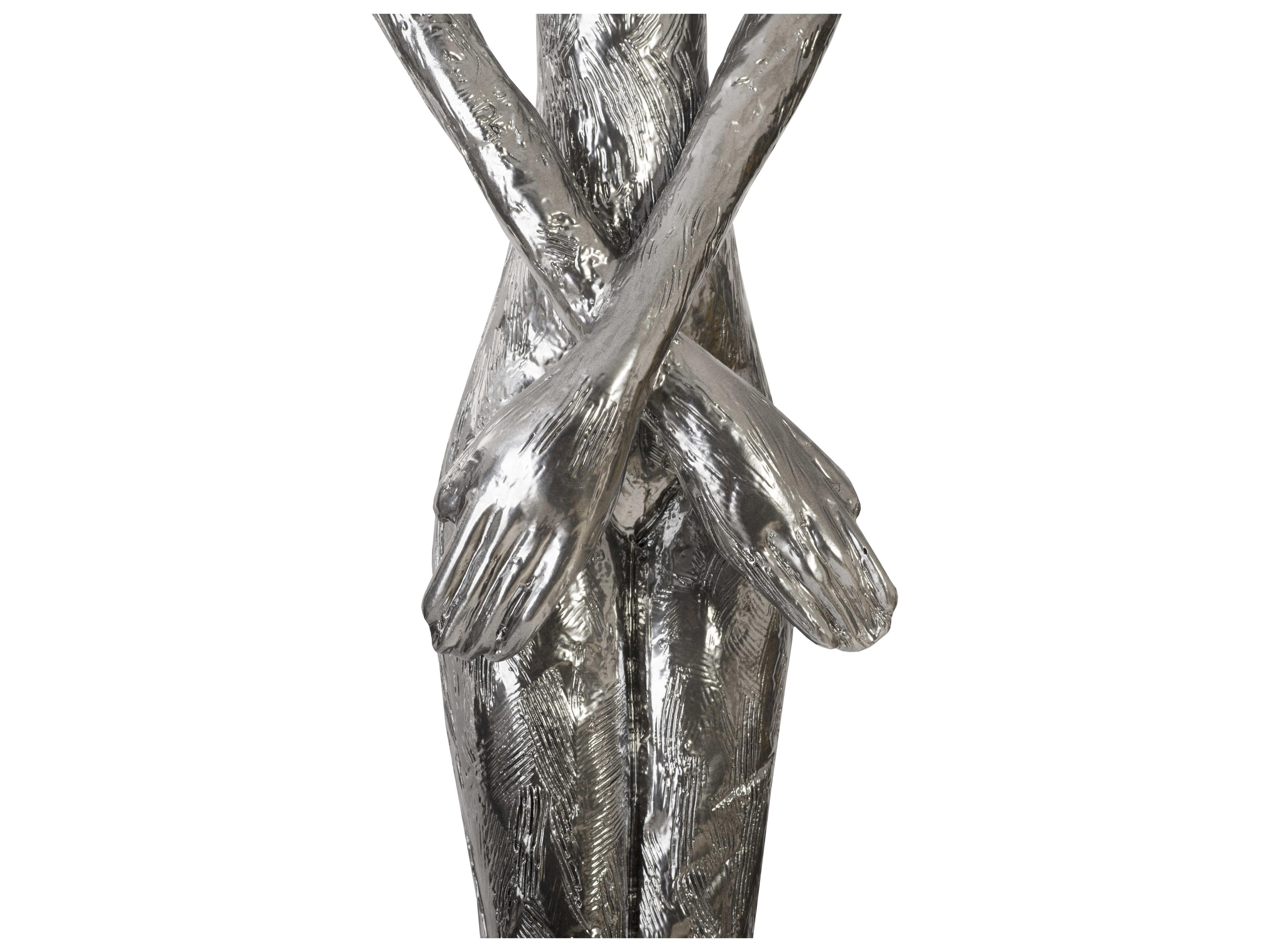 Luxecor Skinny Liquid Silver Sculpture