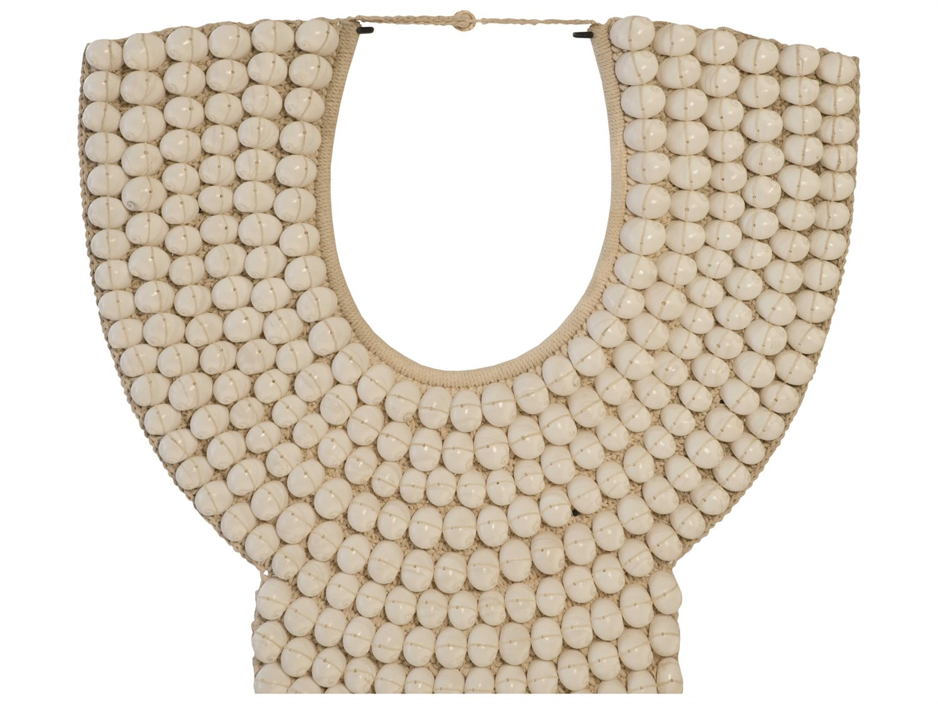 Phillips Collection Beige / Black Giant Shell Necklace Sculpture