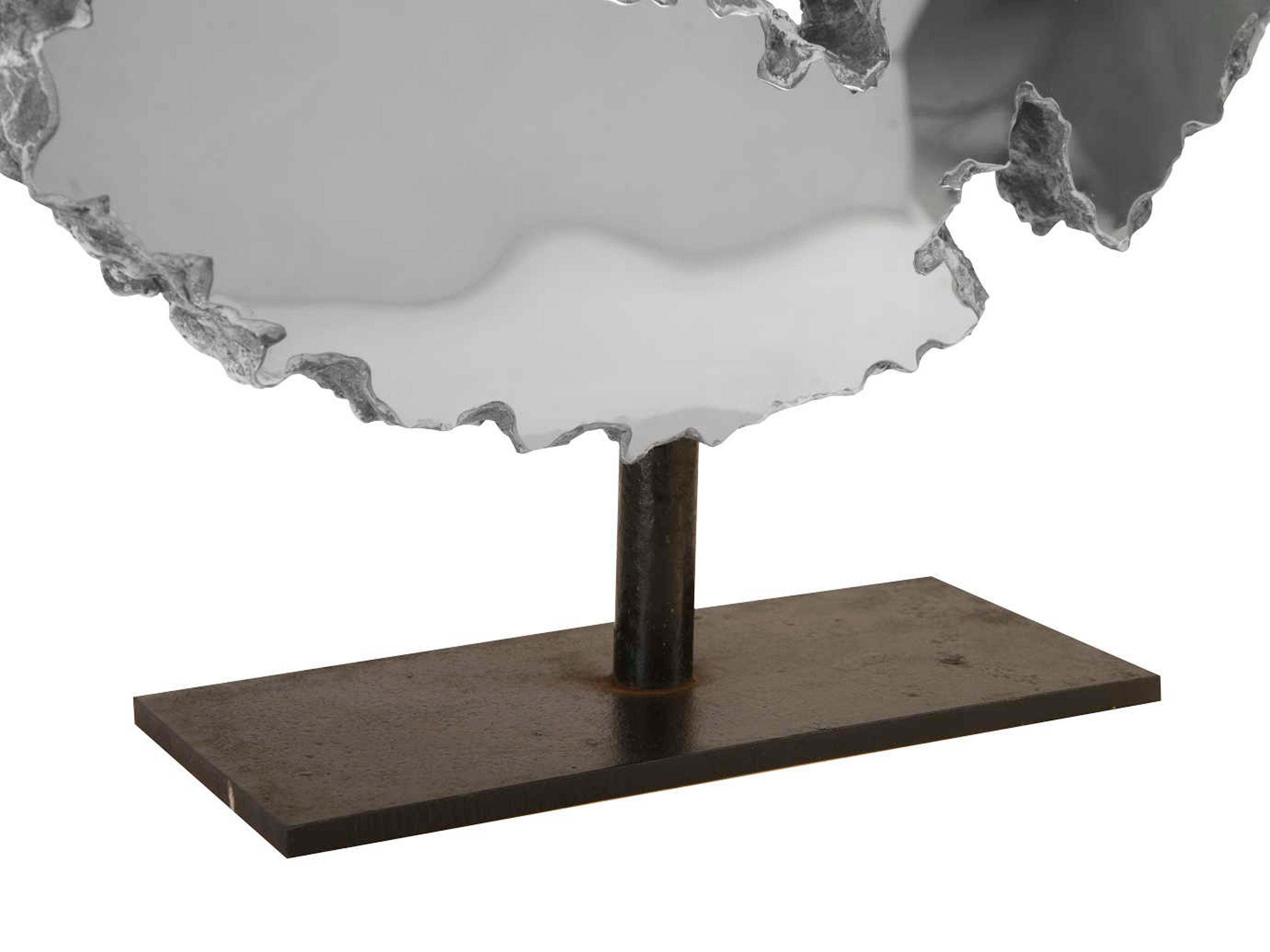 Phillips Collection Silver Lava Slice Sculpture