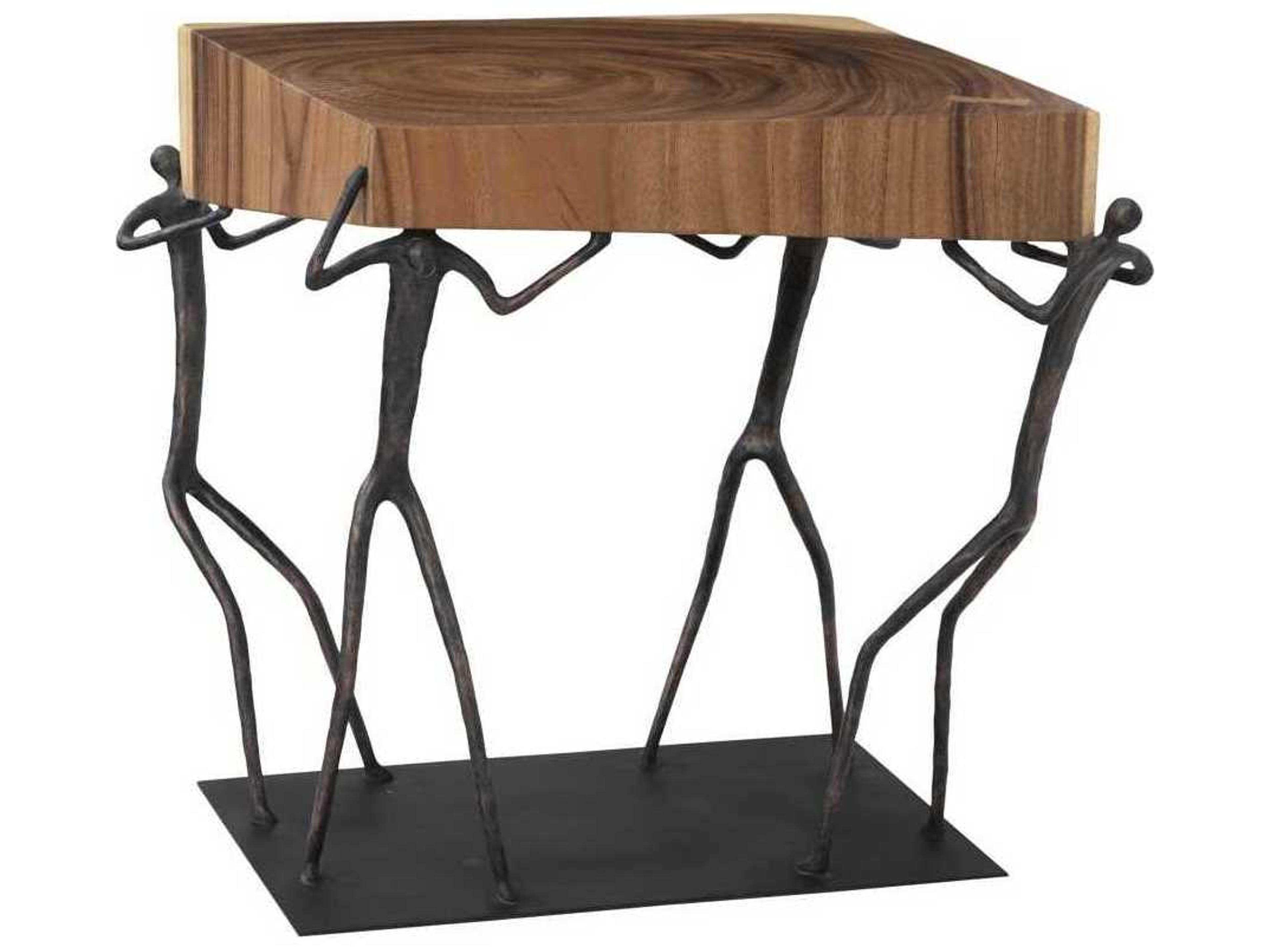 Atlas End Table Square Wood Natural