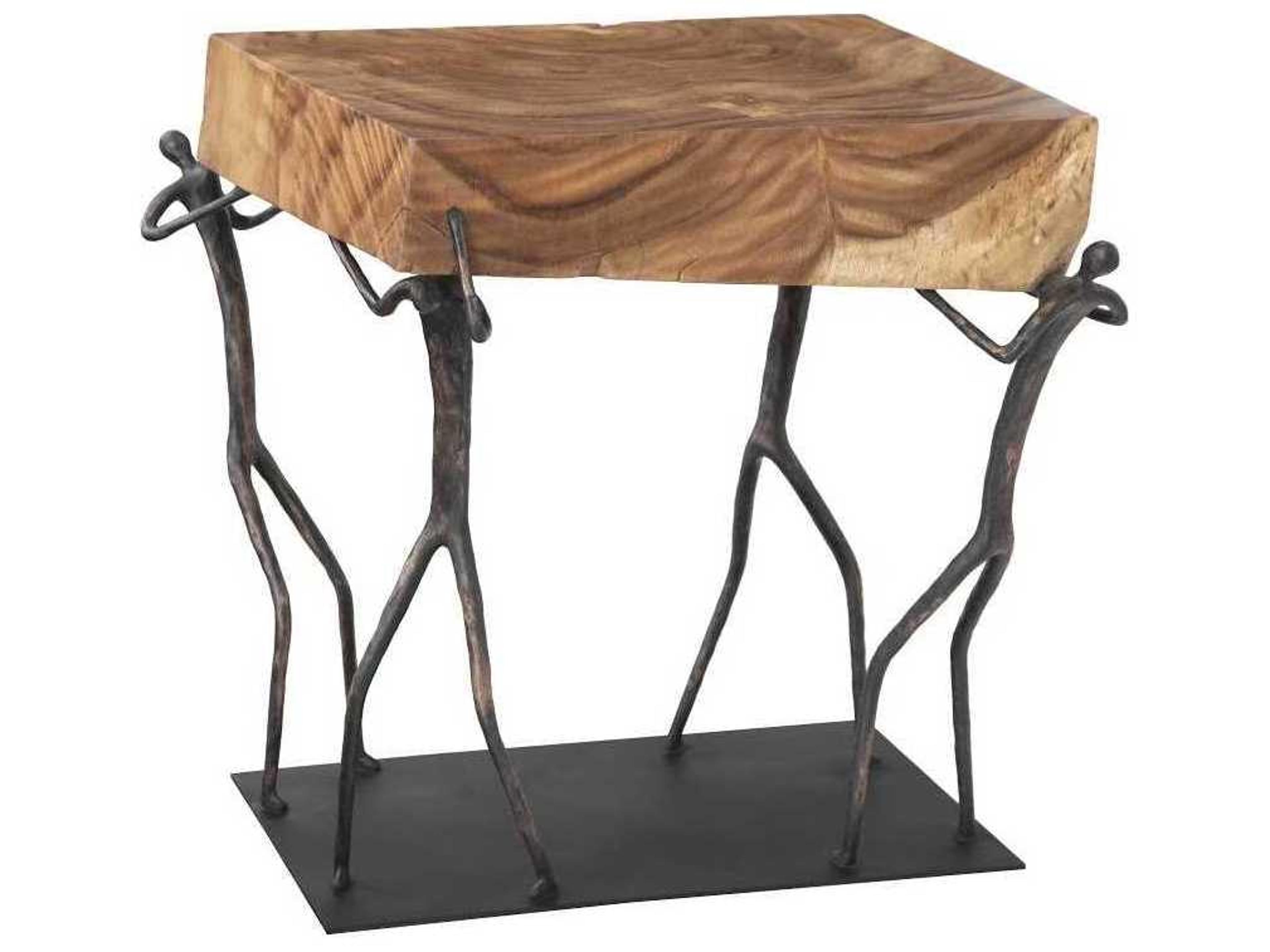 Phillips Collection Square Wood Natural End Table