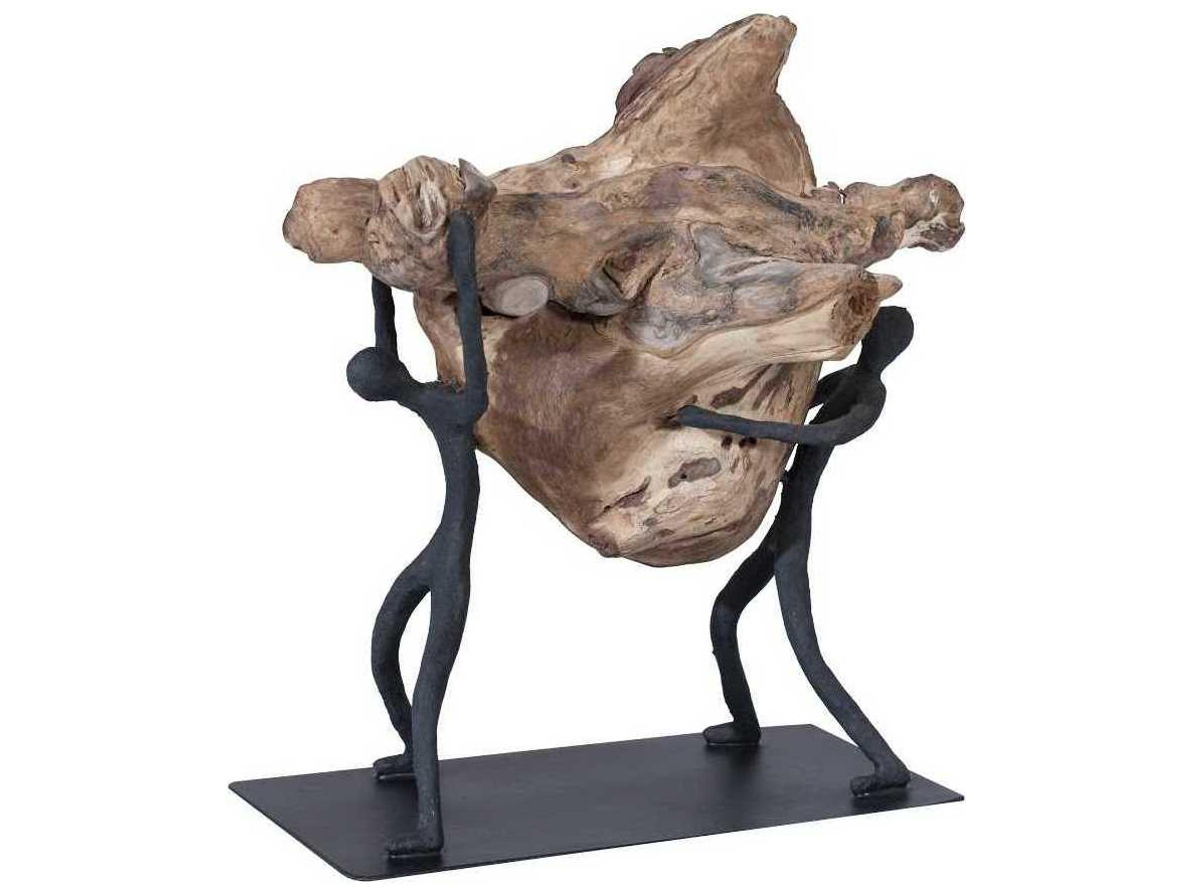 Atlas Tabletop Sculpture Freeform Wood Art