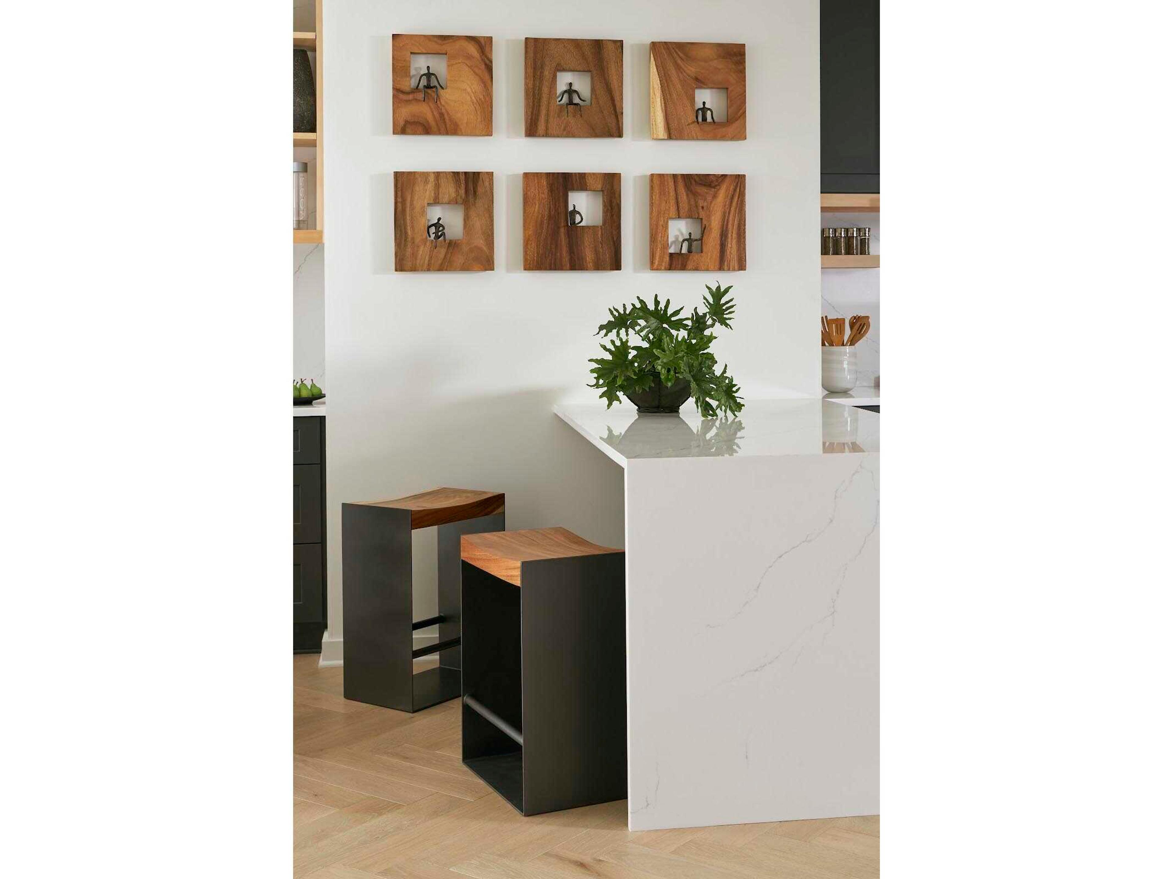 Phillips Collection Atlas Square Metal Wall Art Wood