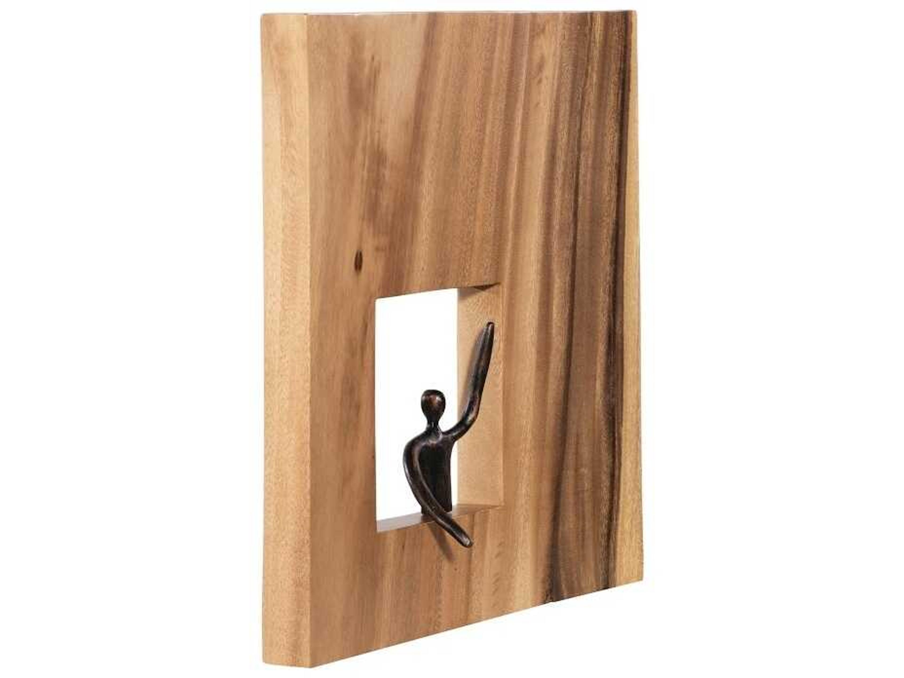 Phillips Collection Atlas Square Metal Wall Art Wood