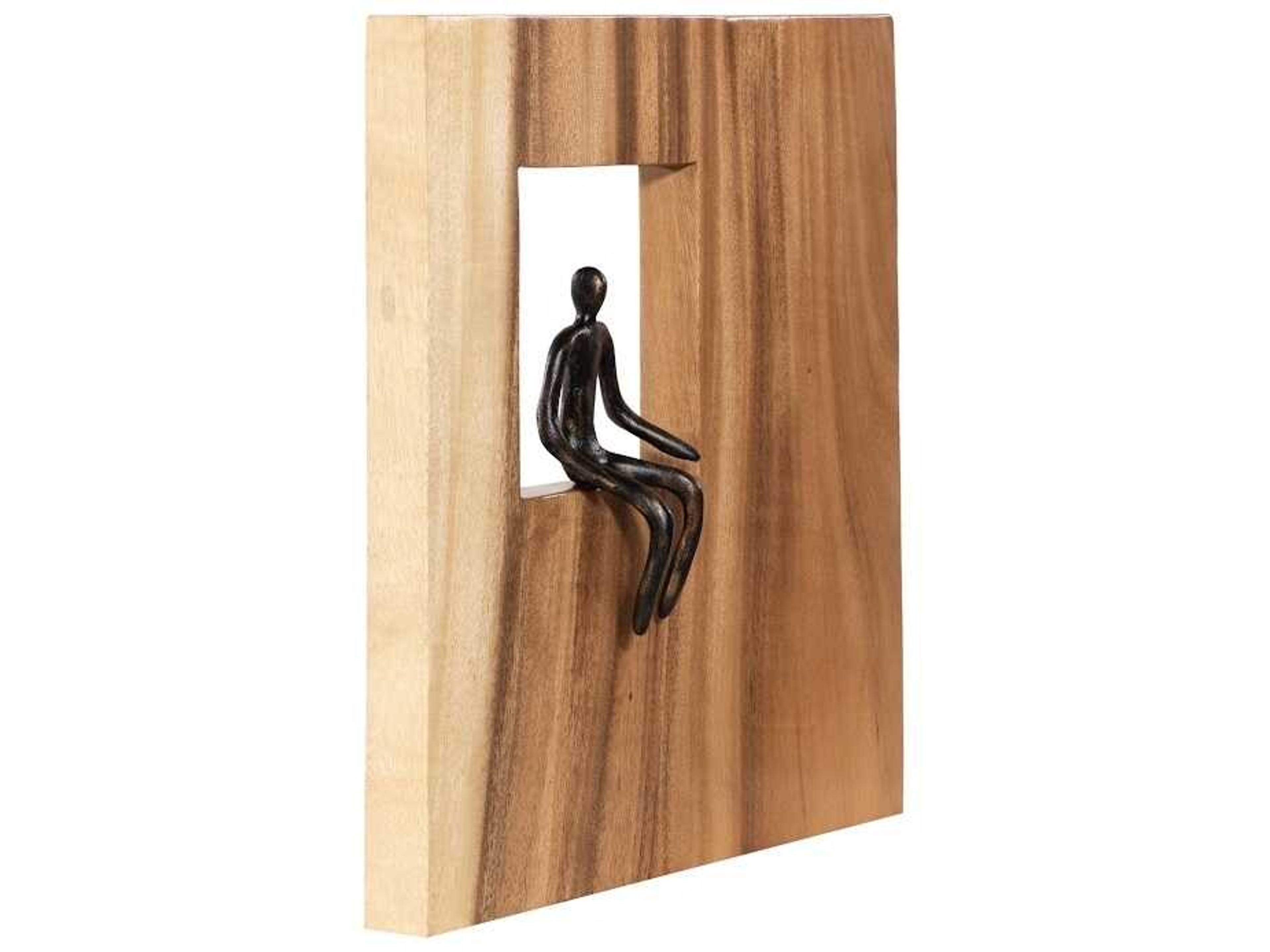 Phillips Collection Atlas Square Metal Wall Art Wood