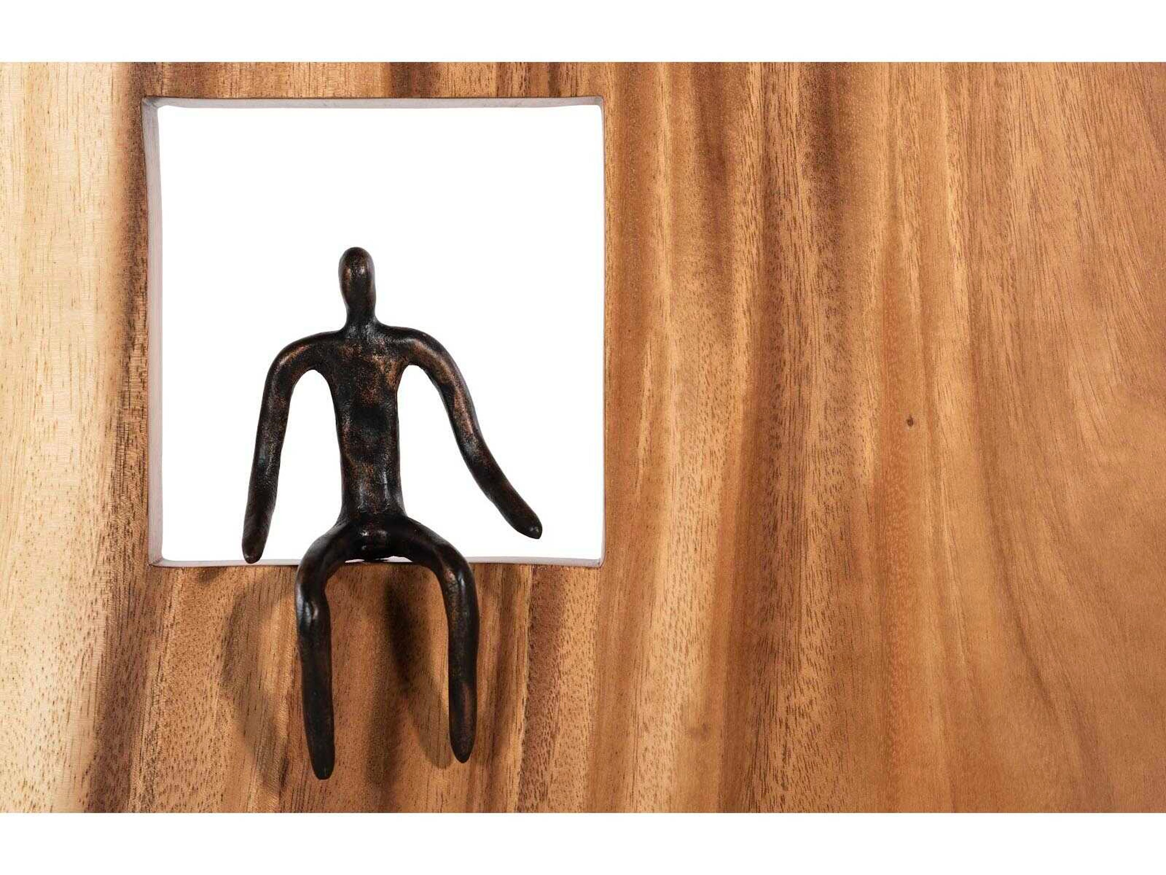 Phillips Collection Atlas Square Metal Wall Art Wood