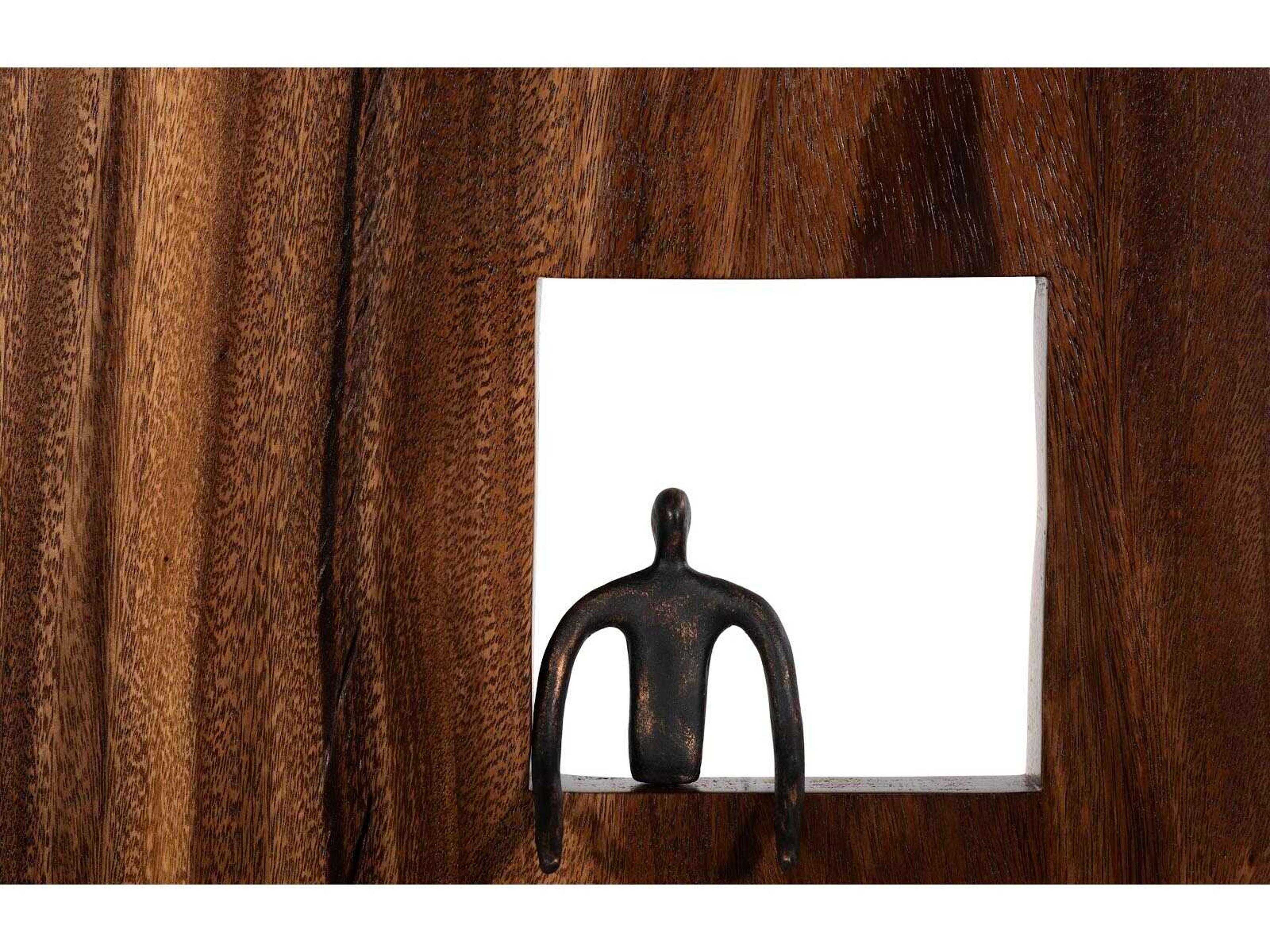 Phillips Collection Atlas Square Metal Wall Art Wood