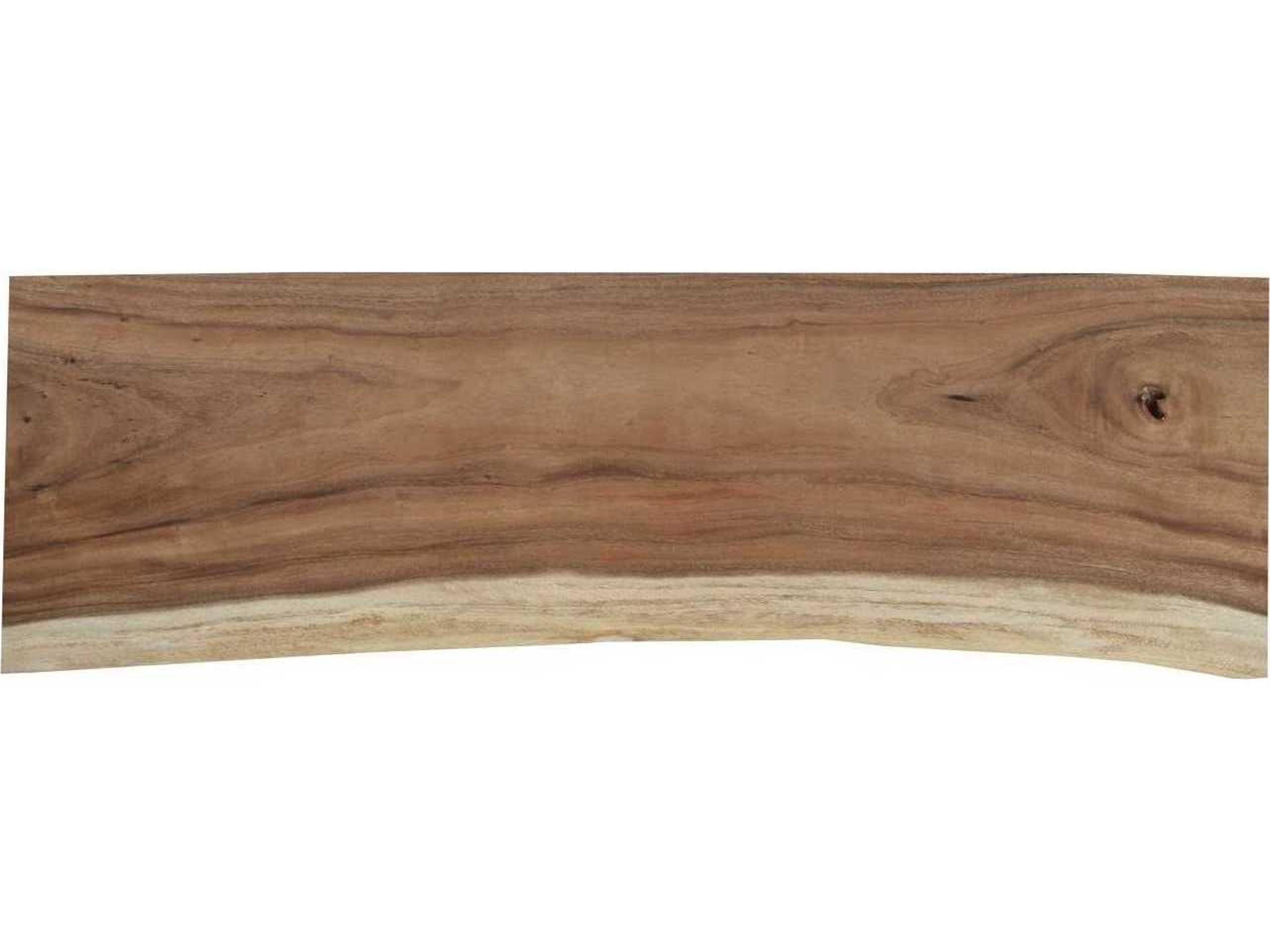 Phillips Collection Rectangular Wood Natural Acrylic Console Table