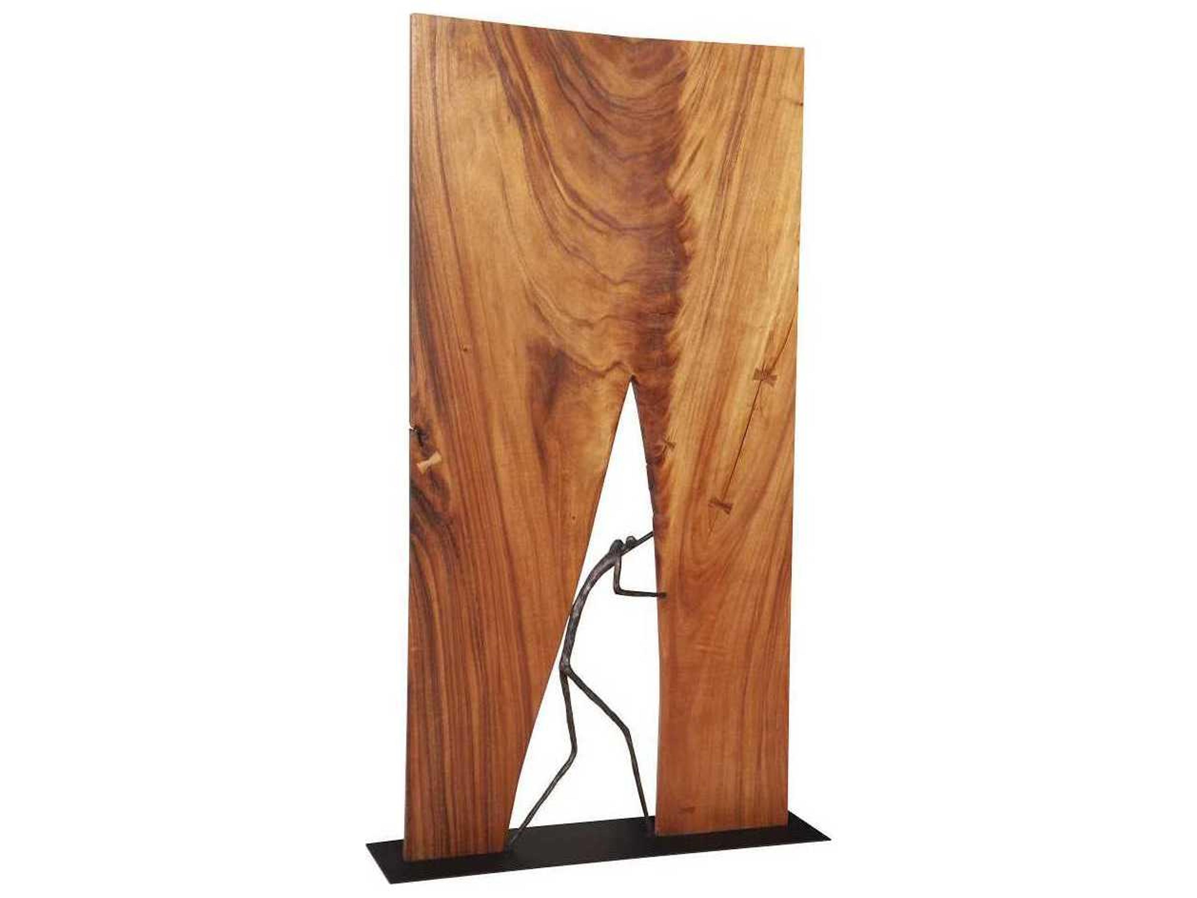 Natural / Black 1 Panel Room Divider